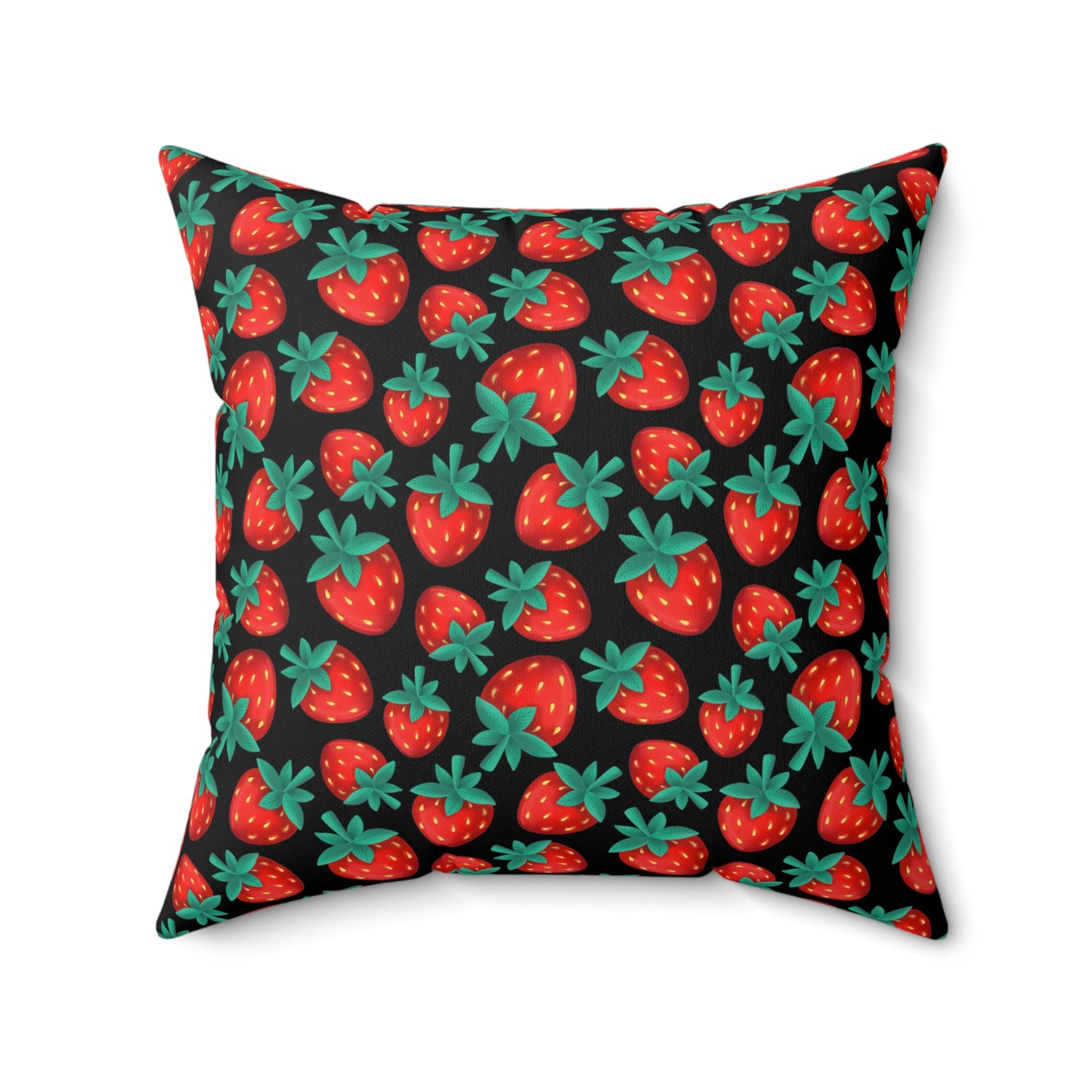 Strawberry Square Pillow