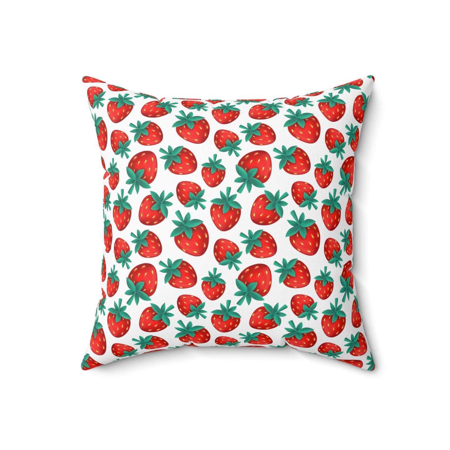 Strawberry Square Pillow