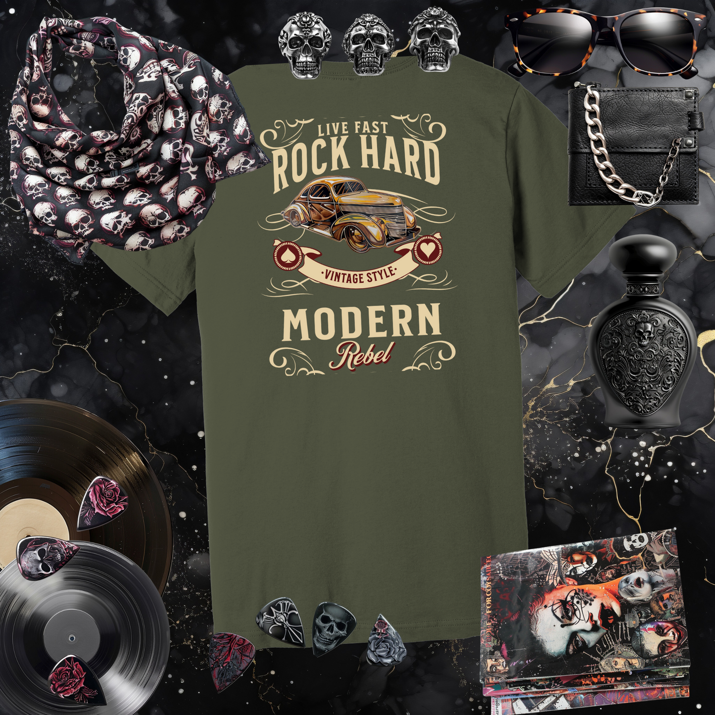 Rock Hard Modern Rebel T-Shirt
