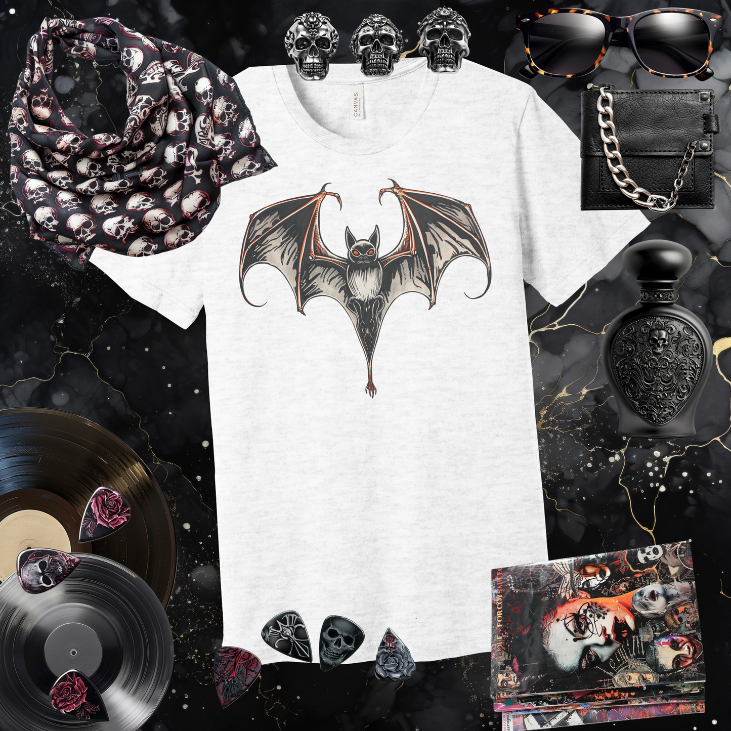 Boldly Batty Front Image T-Shirt