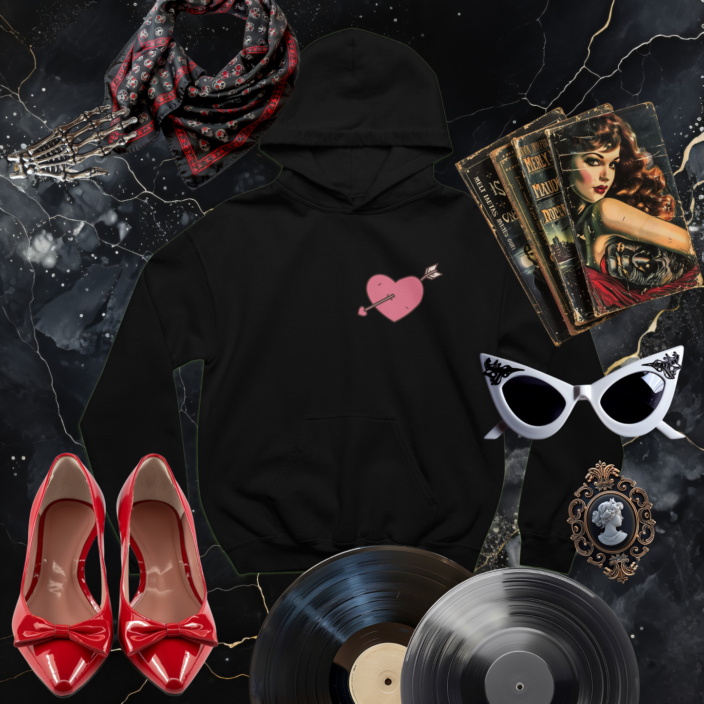 Good Girls go to Heaven Front and Back Hoodie