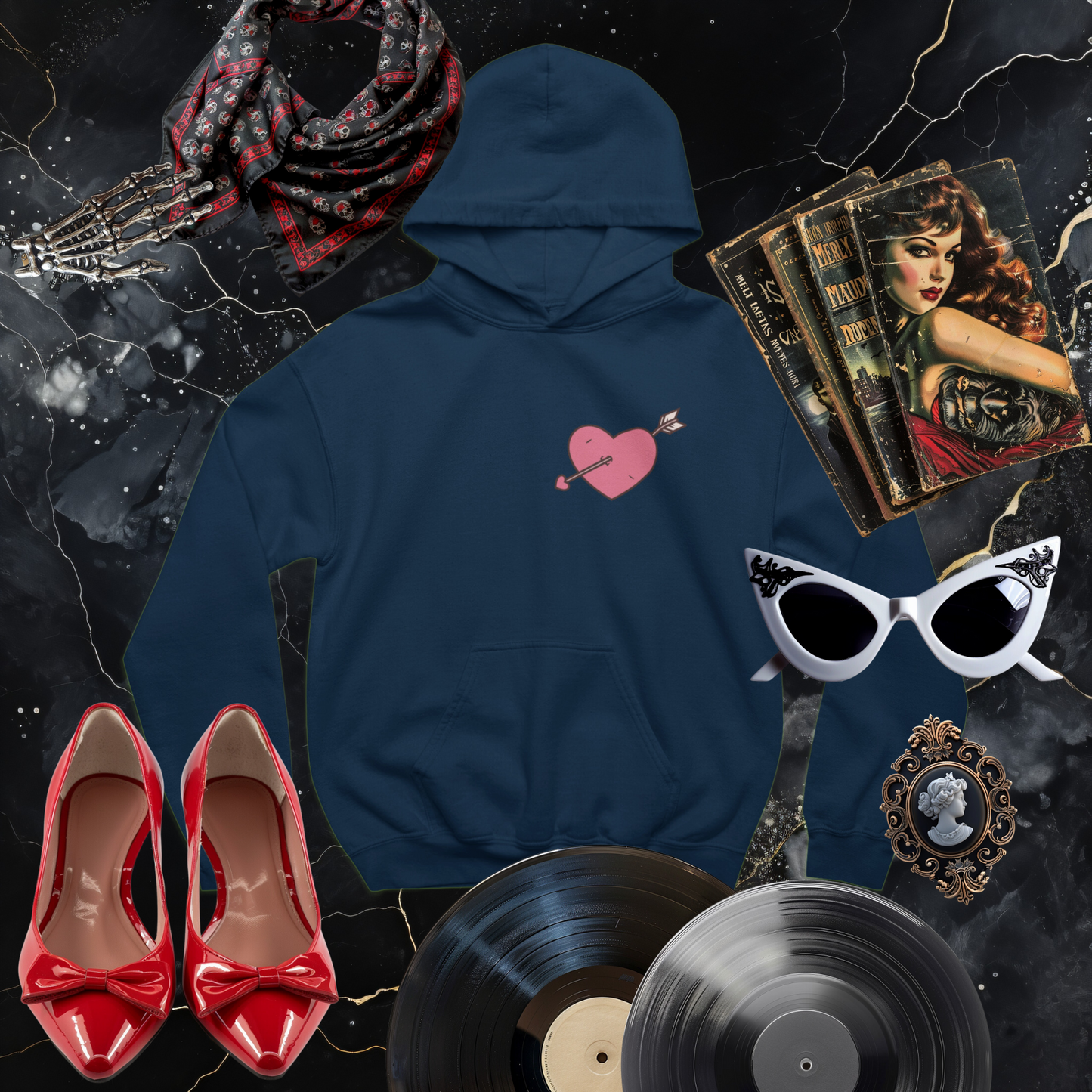 Good Girls go to Heaven Front and Back Hoodie