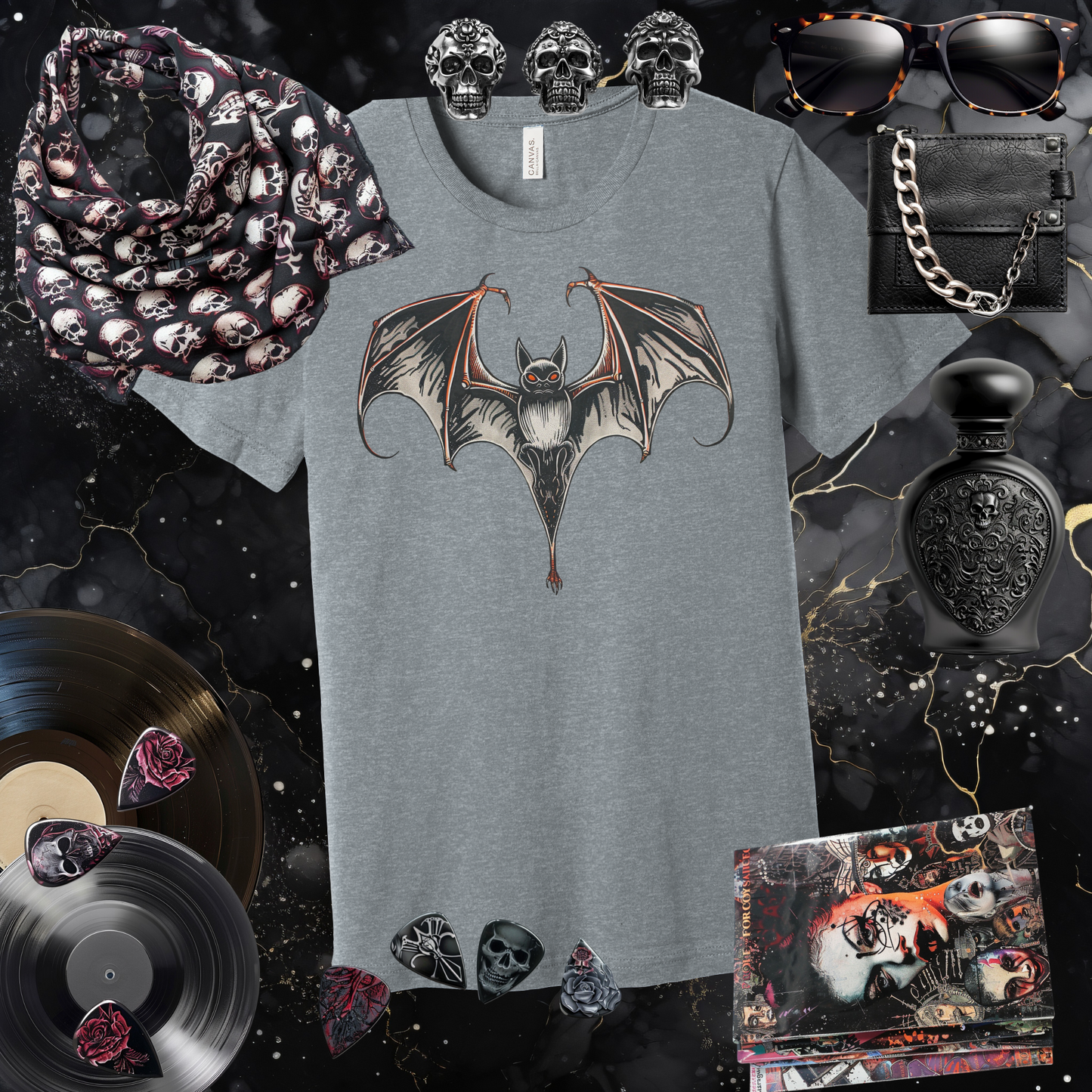 Boldly Batty Front Image T-Shirt