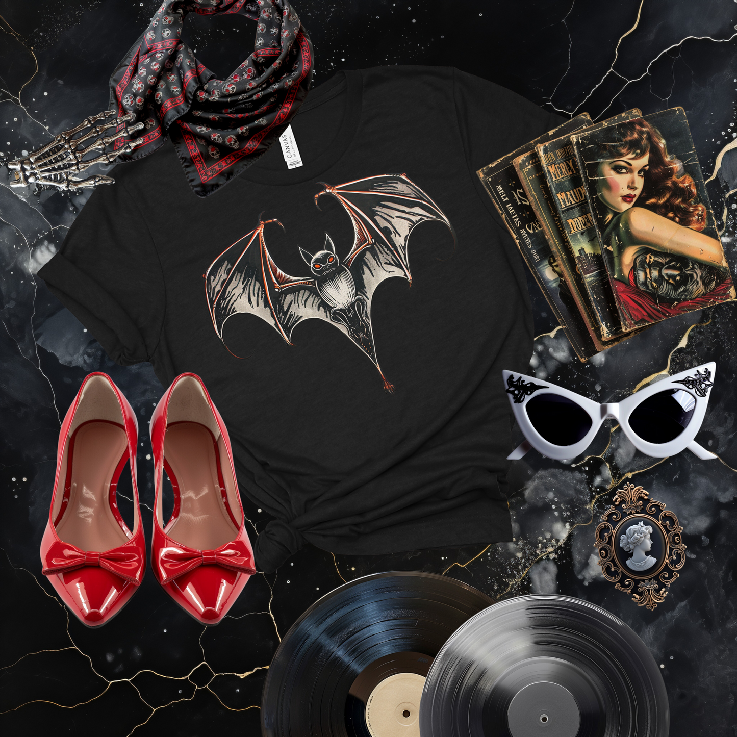 Boldly Batty Front Image T-Shirt