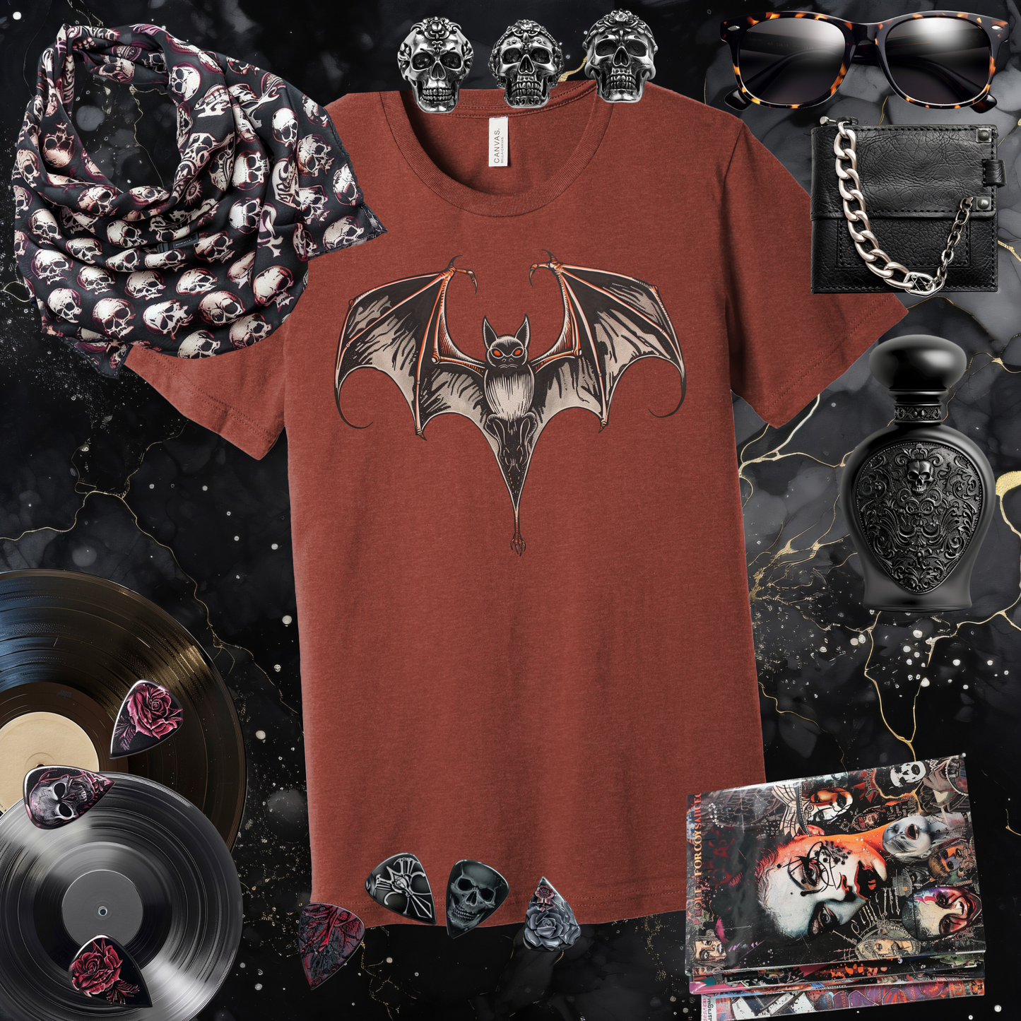 Boldly Batty Front Image T-Shirt