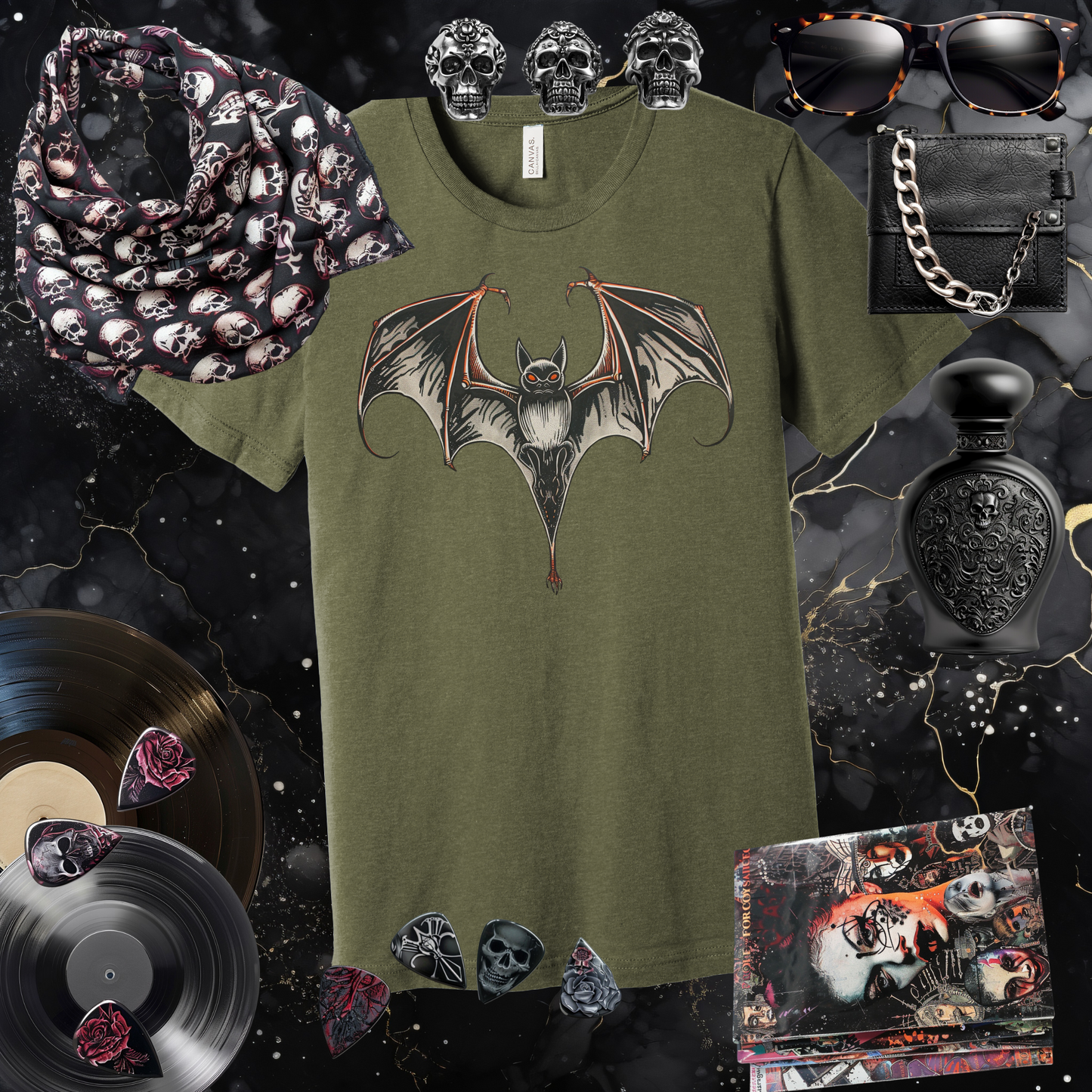 Boldly Batty Front Image T-Shirt