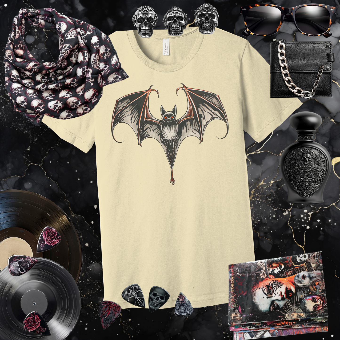 Boldly Batty Front Image T-Shirt