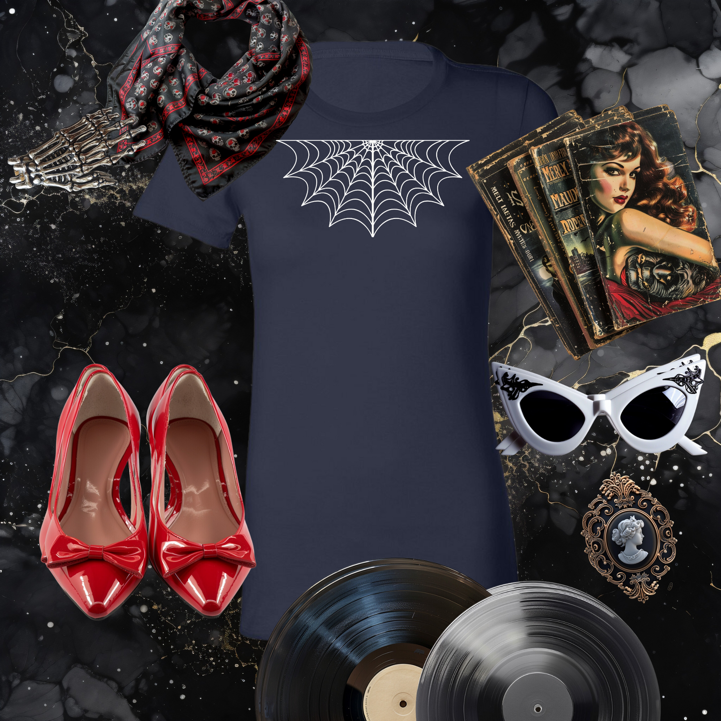 Under Her Web Tee