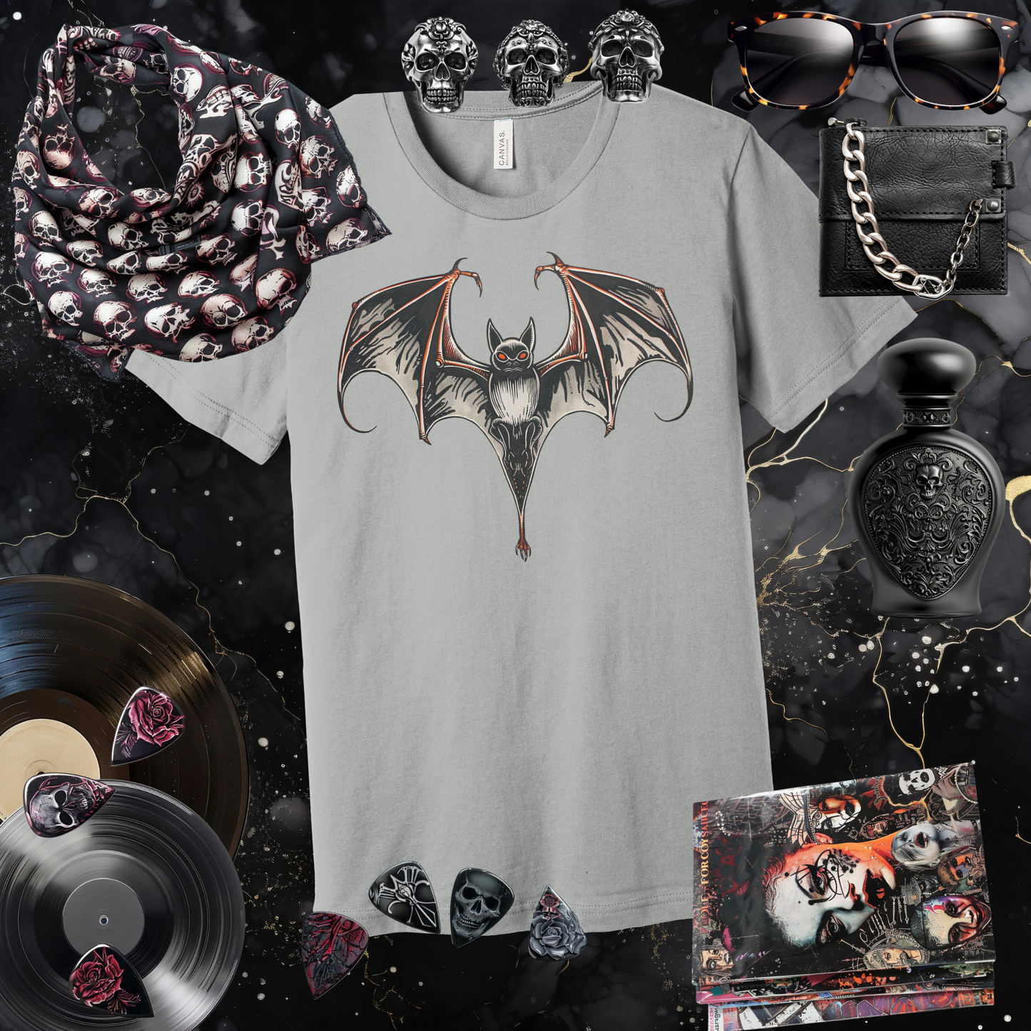 Boldly Batty Front Image T-Shirt