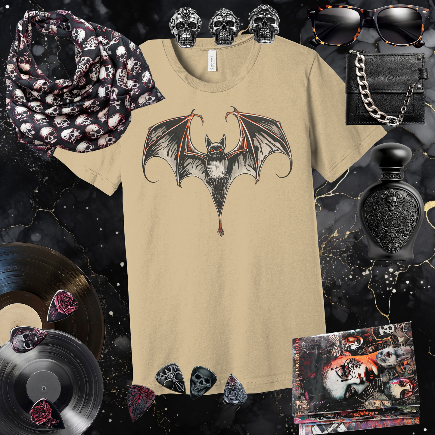 Boldly Batty Front Image T-Shirt