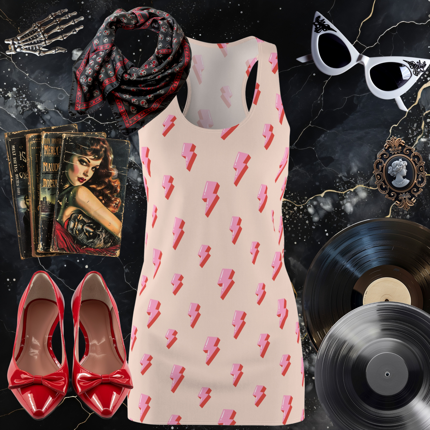 Pink Lightning Racerback Dress