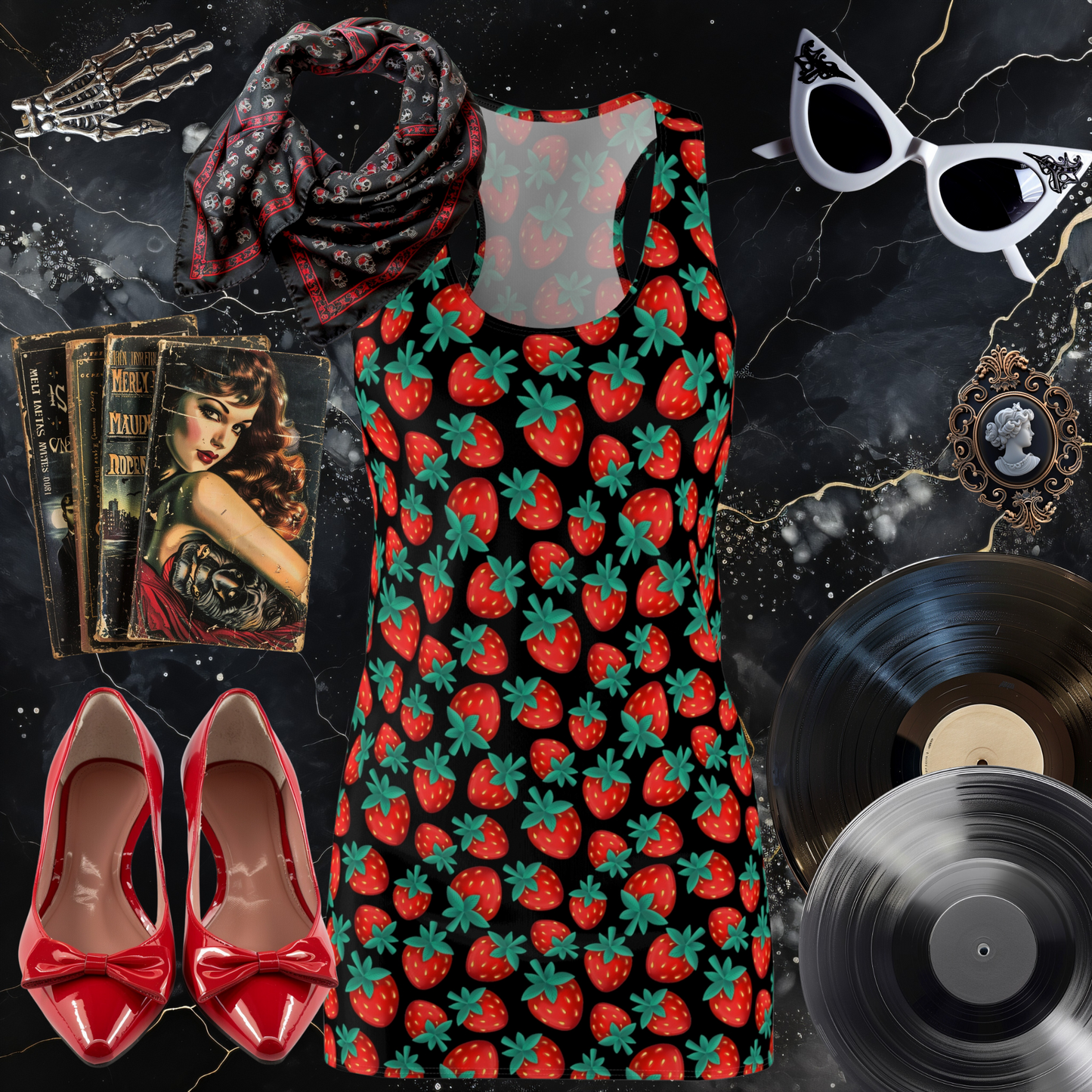 Strawberry Racerback Dress