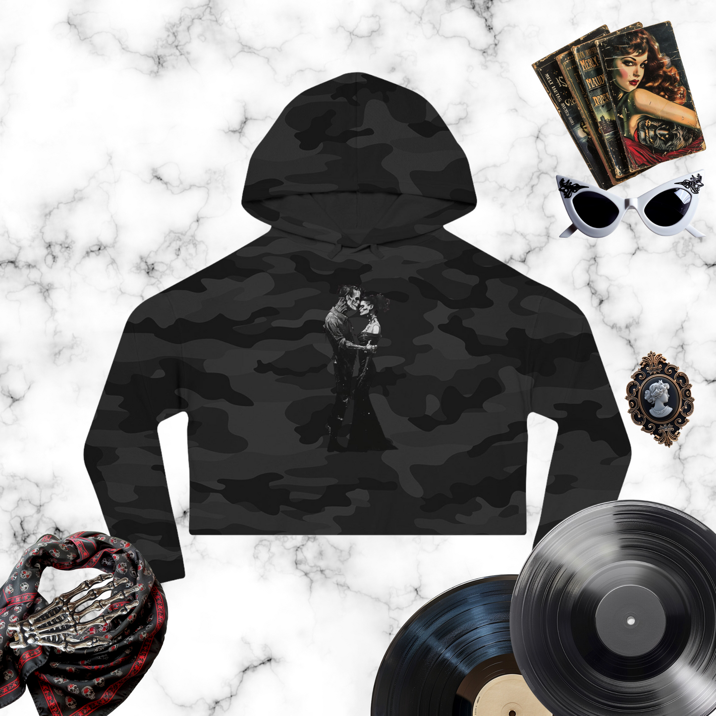 My Companion Imagine Cropped Hooded Sweatshirt
