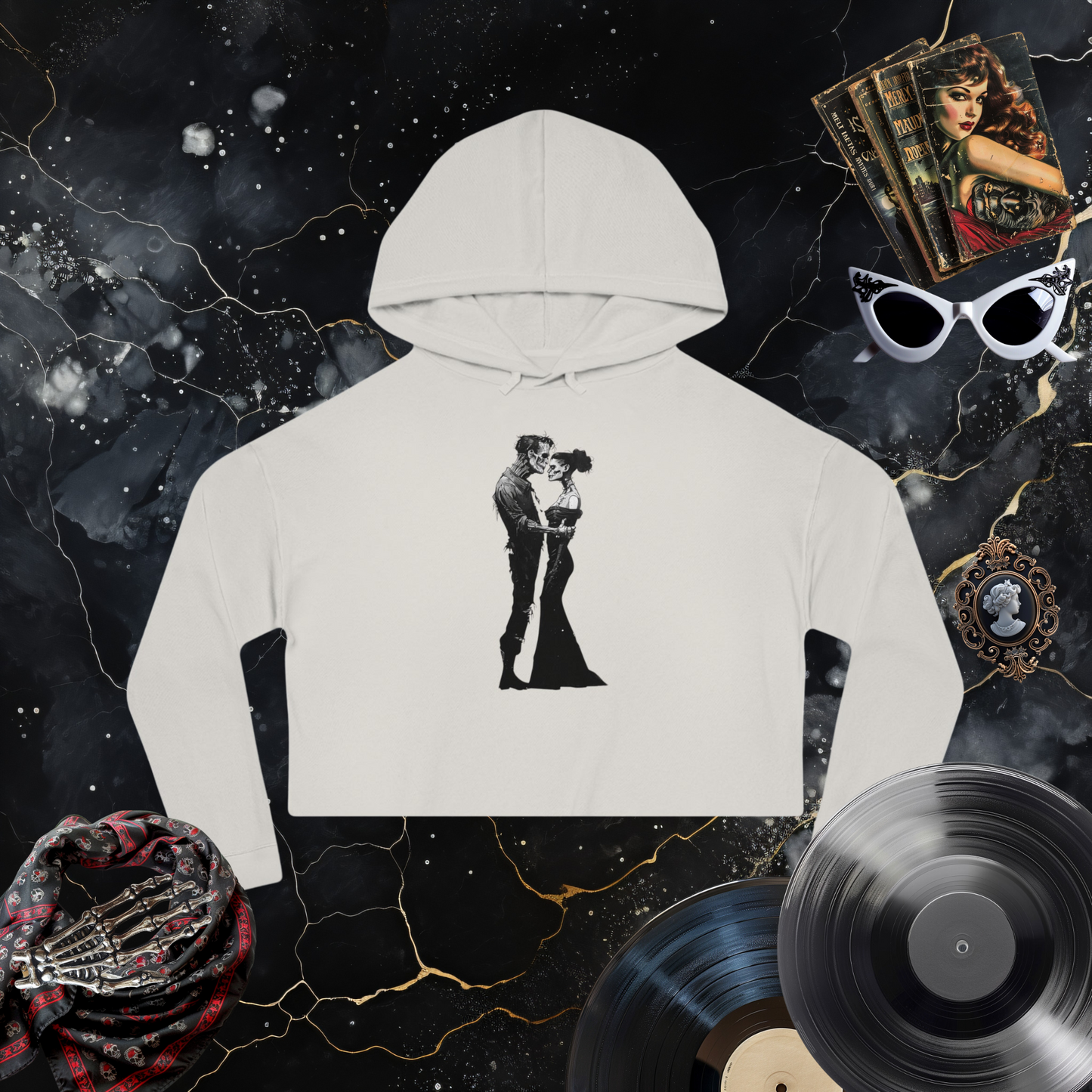 My Companion Imagine Cropped Hooded Sweatshirt