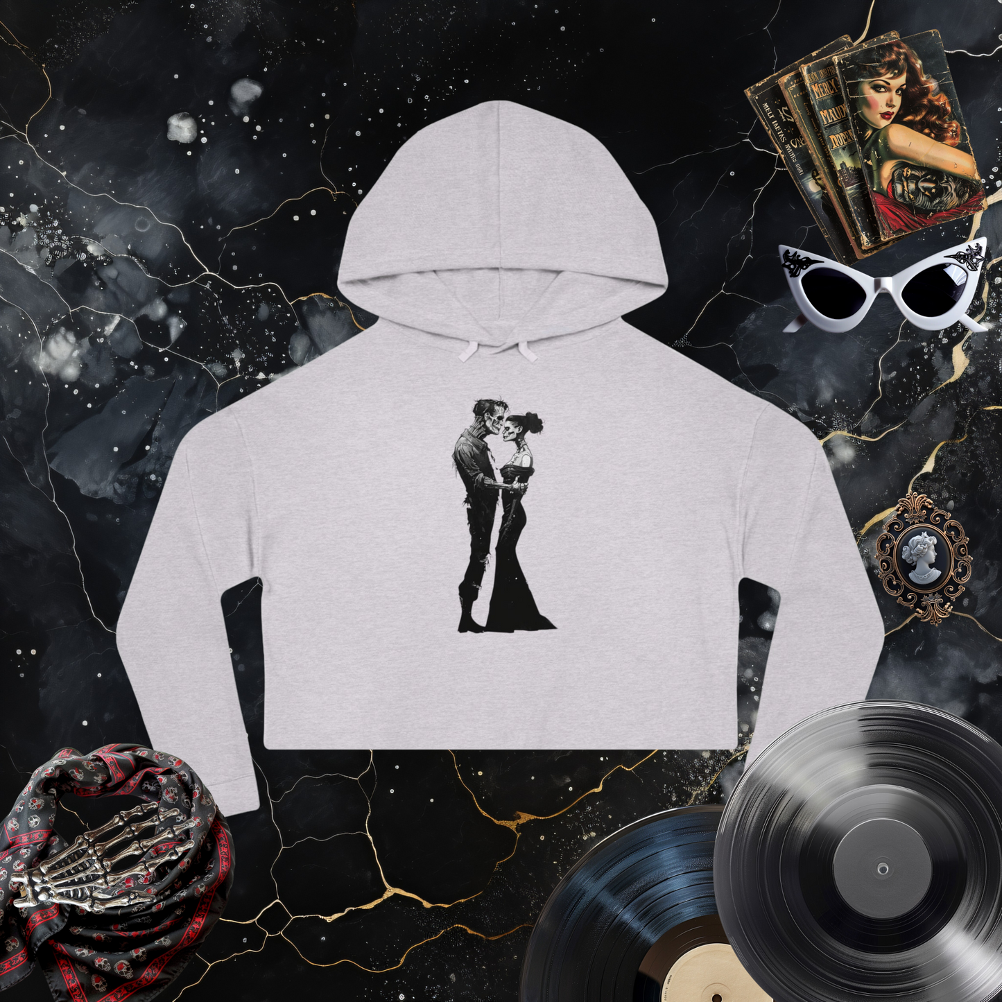 My Companion Imagine Cropped Hooded Sweatshirt