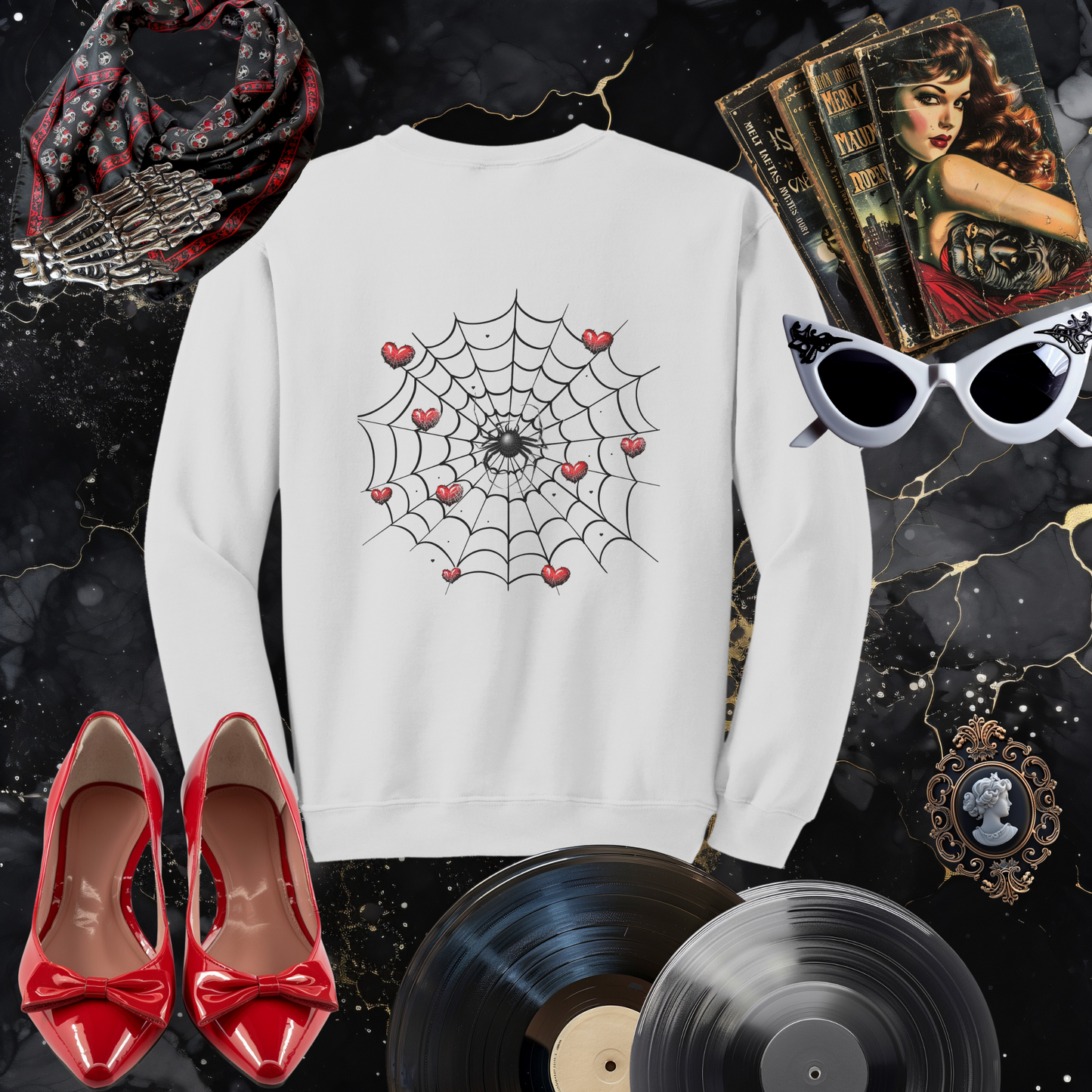 Caught Up in Love Drop Shoulder Sweatshirt