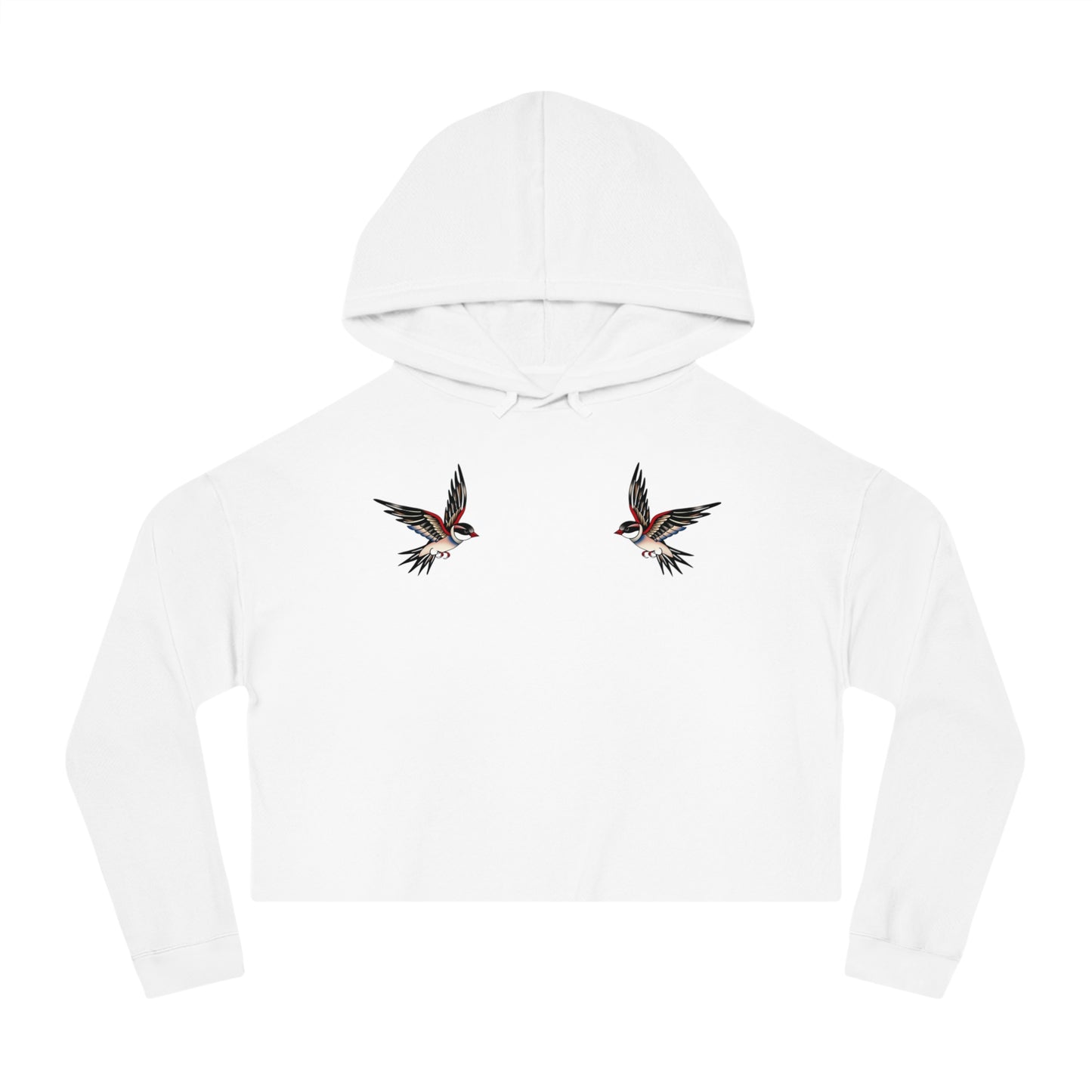 Swallowed Cropped Hooded Sweatshirt