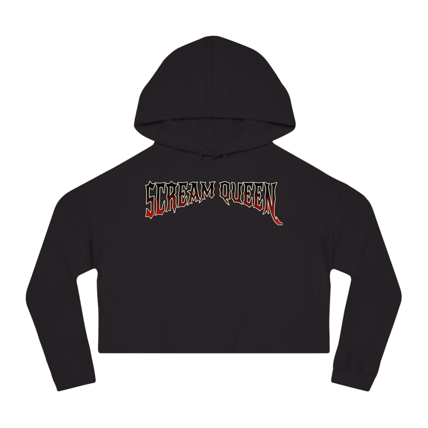 Scream Queen Cropped Hooded Sweatshirt