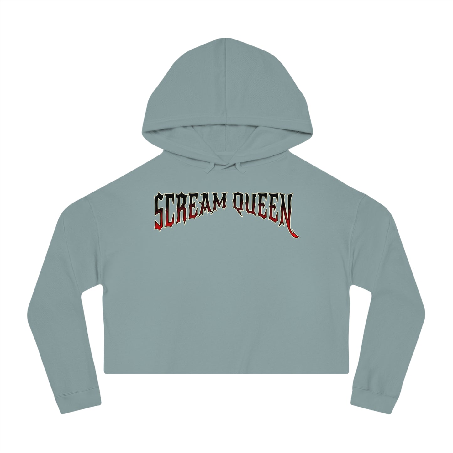 Scream Queen Cropped Hooded Sweatshirt