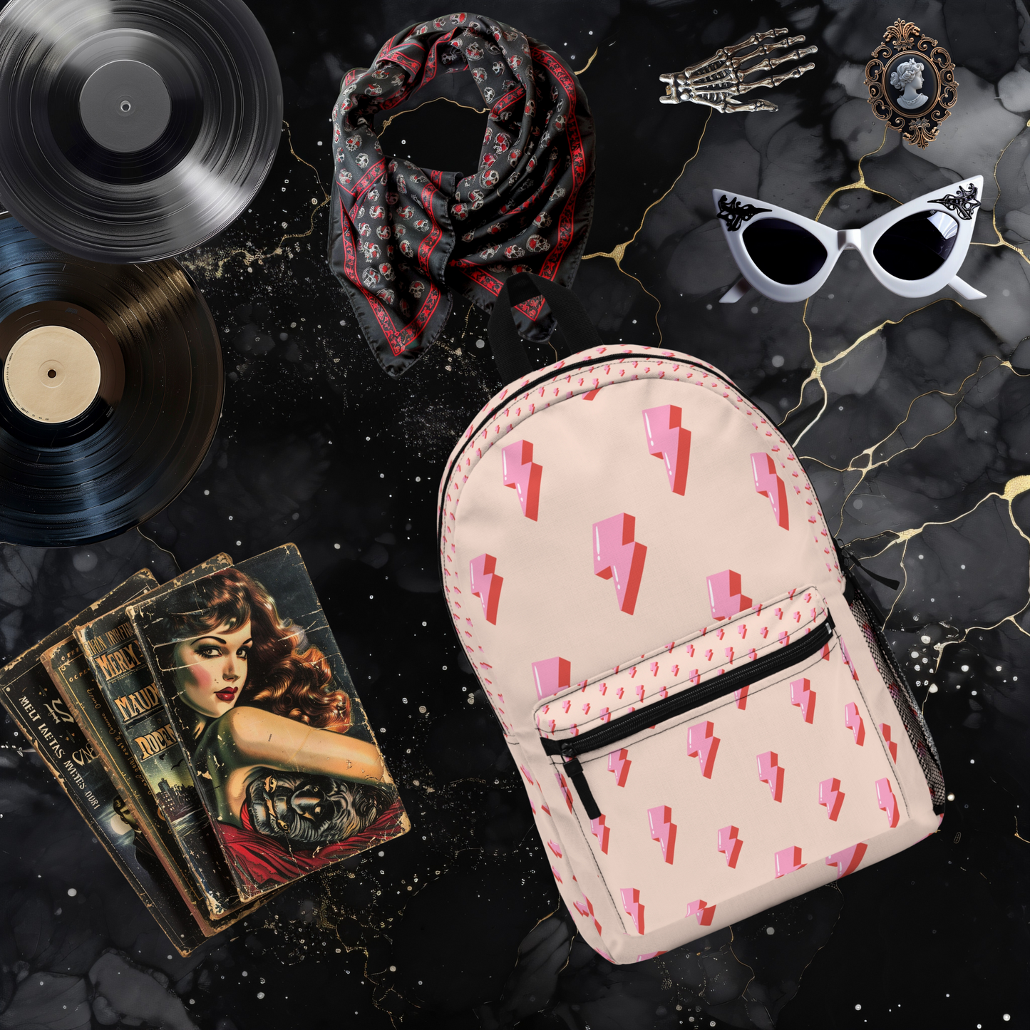 Pink Lightning Backpack