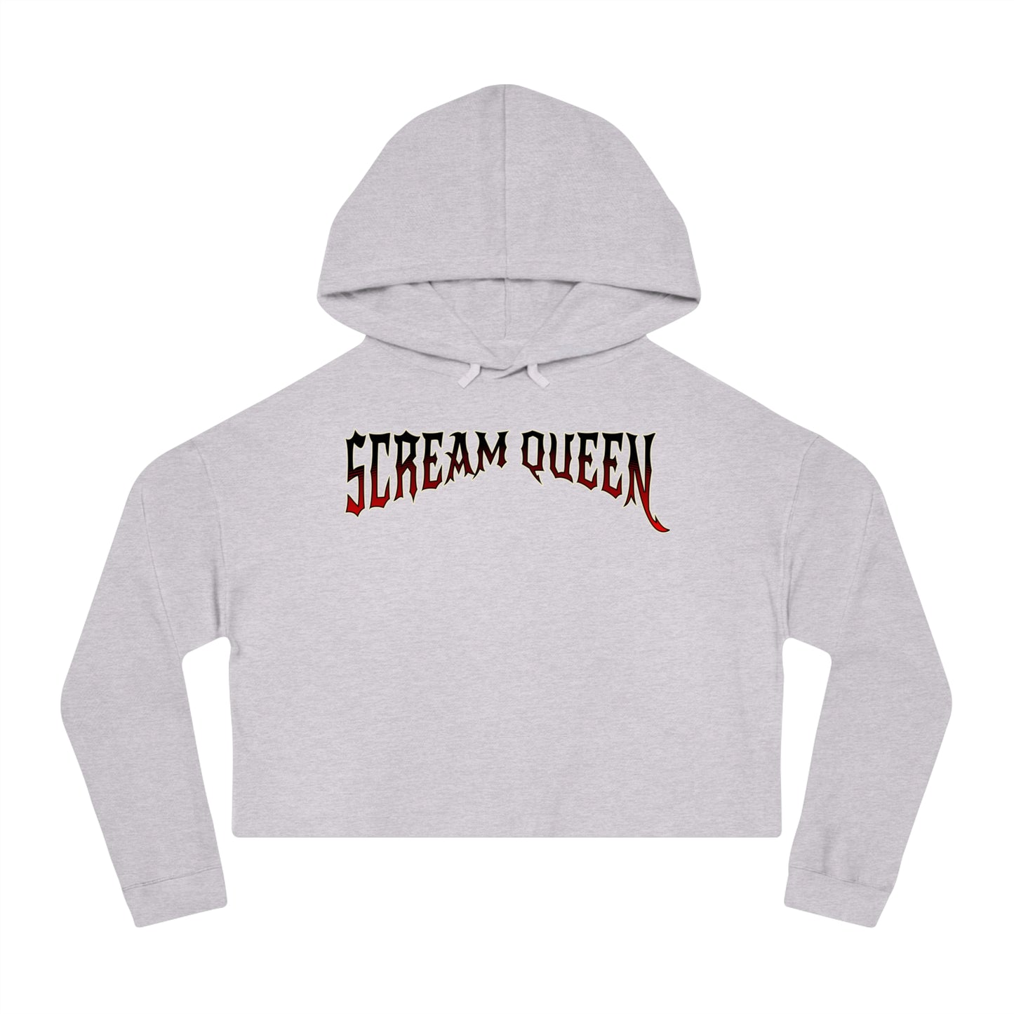 Scream Queen Cropped Hooded Sweatshirt