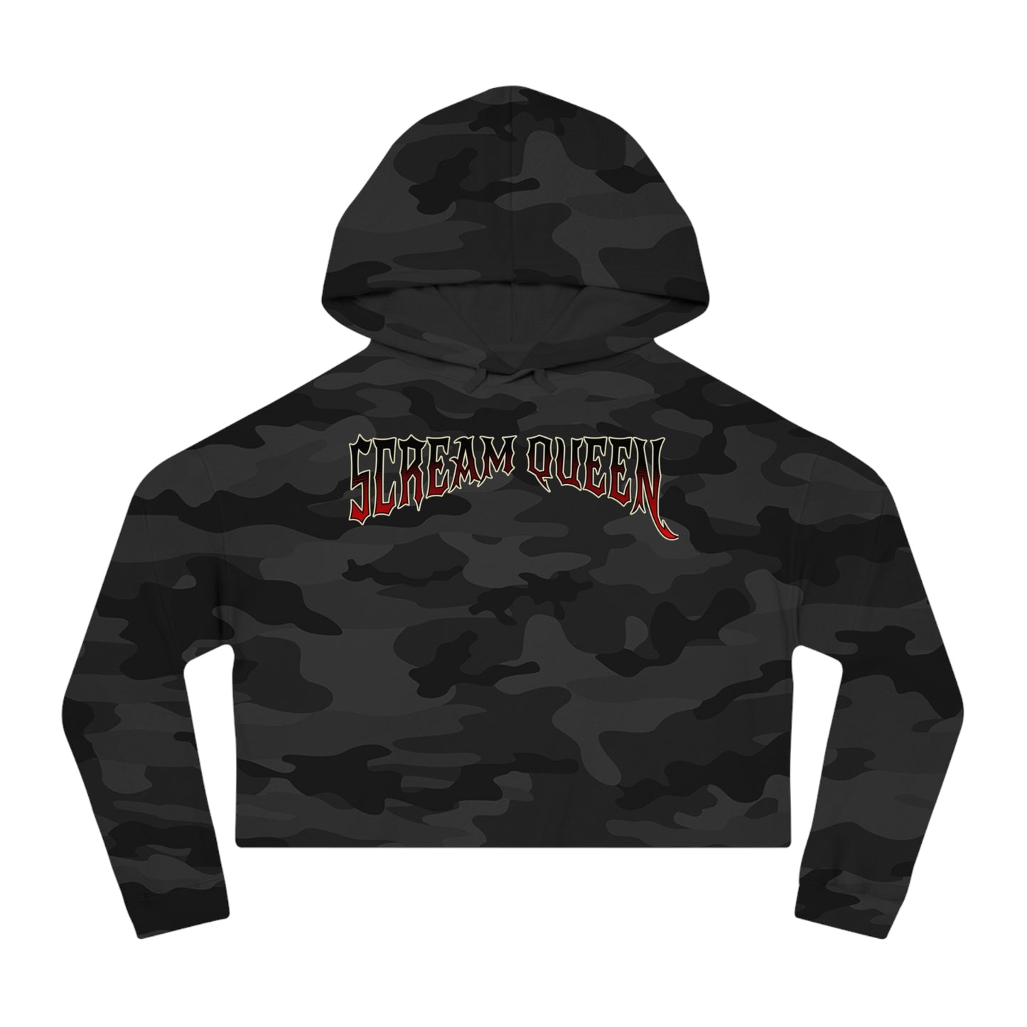 Scream Queen Cropped Hooded Sweatshirt