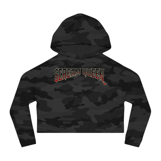 Scream Queen Cropped Hooded Sweatshirt