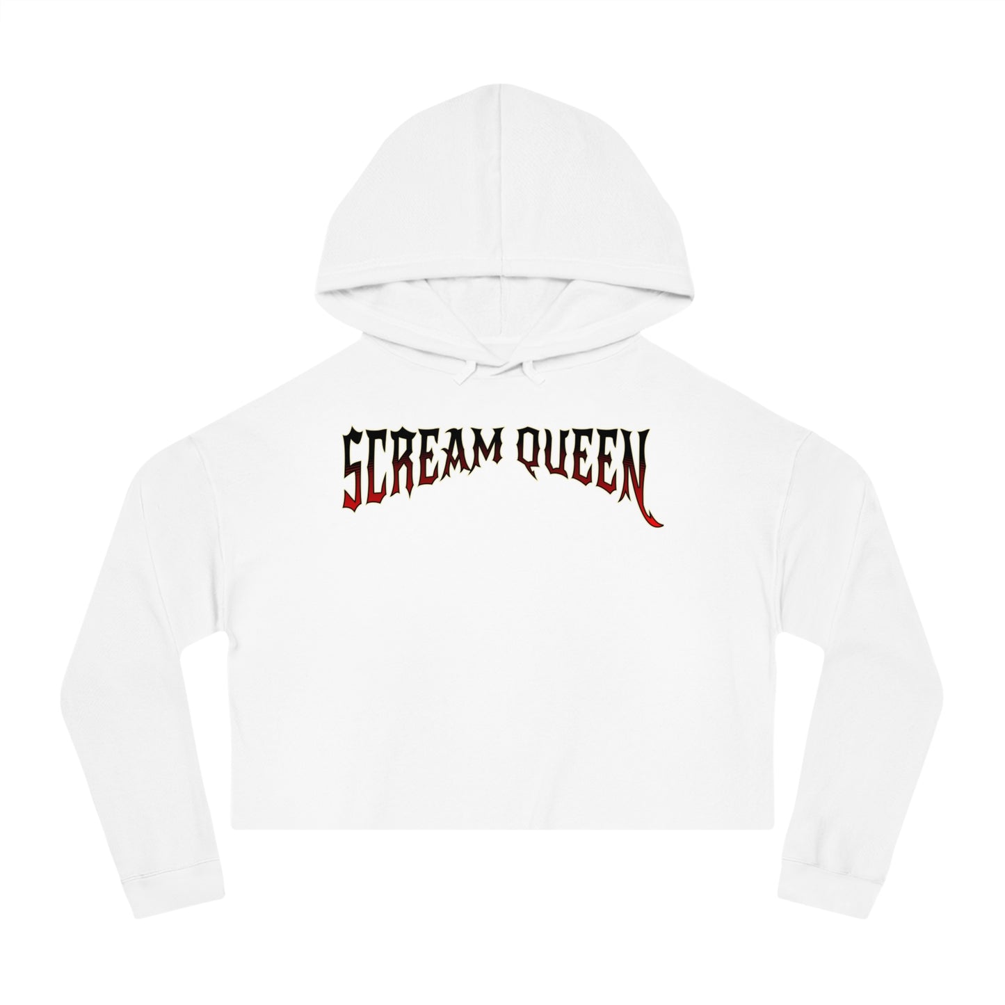 Scream Queen Cropped Hooded Sweatshirt