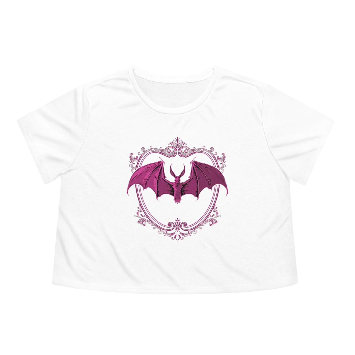 Echoes of the Crypt Flowy Cropped Tee