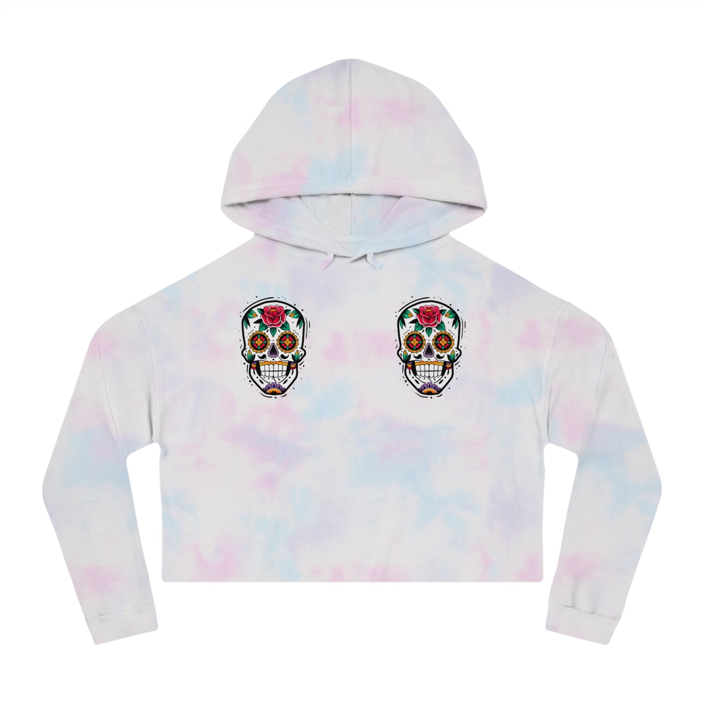 Calavera Cropped Hooded Sweatshirt