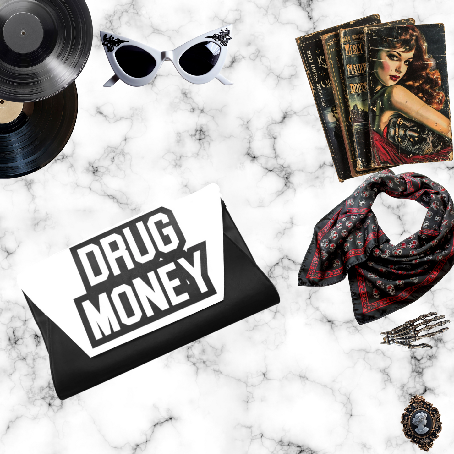 Drug Money Clutch Bag