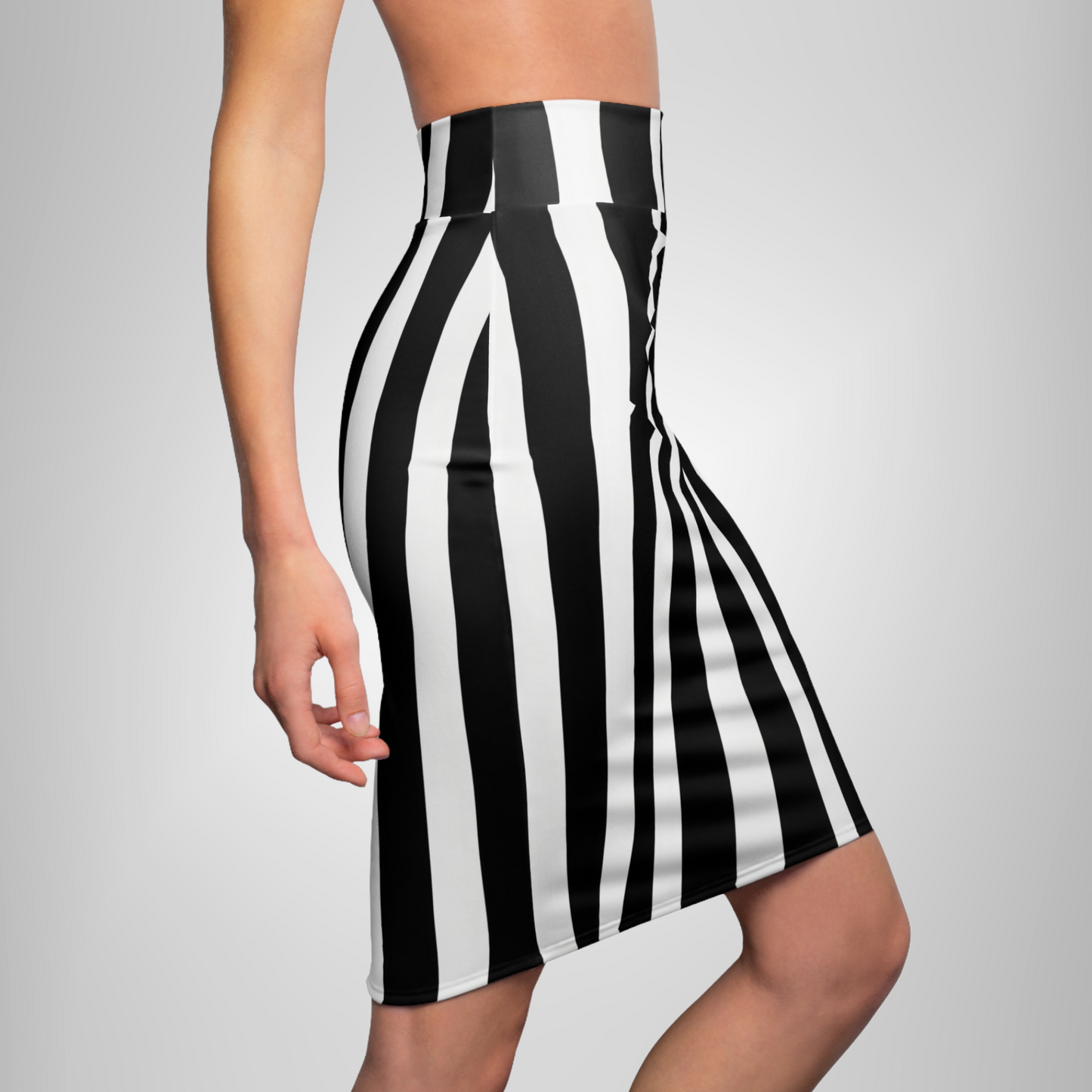 Wicked Stripes Pencil Skirt