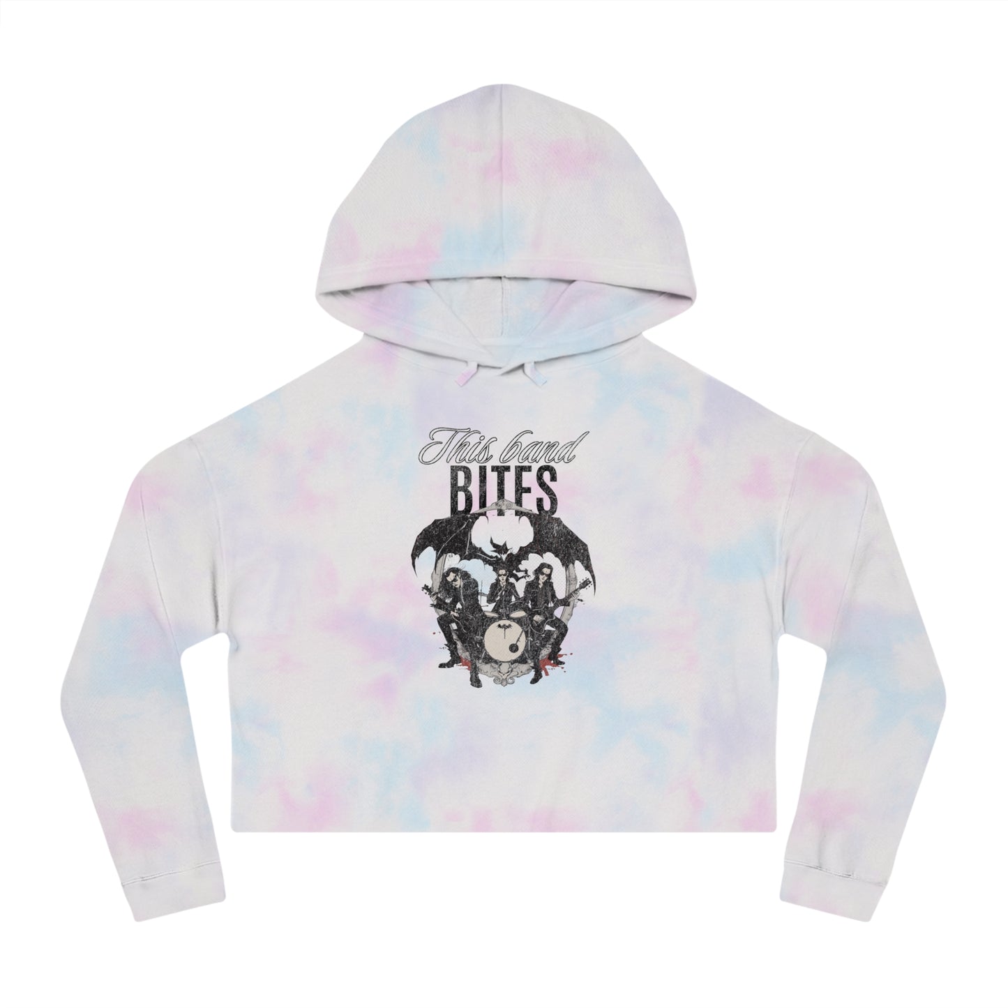 This Band Bites Cropped Hooded Sweatshirt