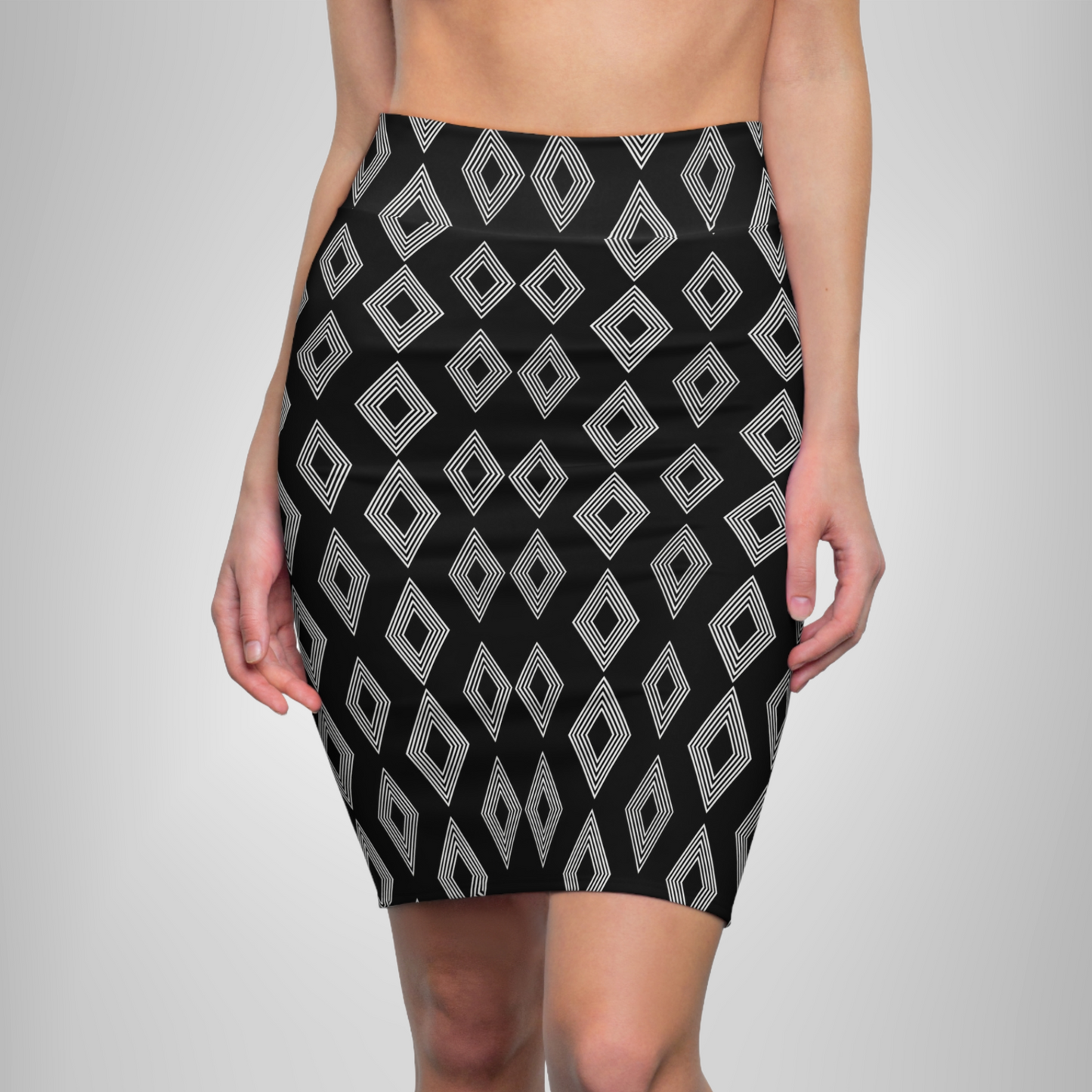 Diamond Deco Pencil Skirt