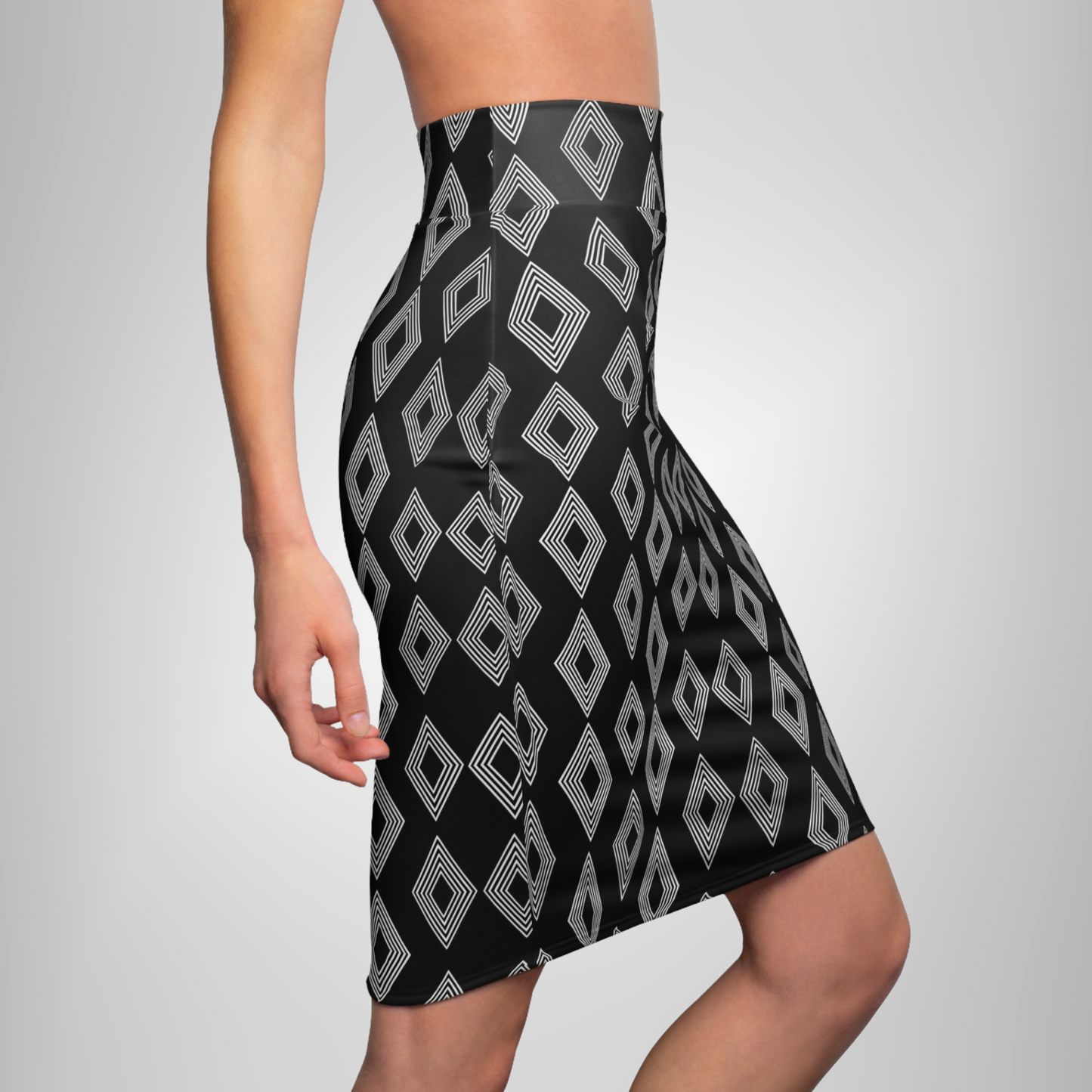 Diamond Deco Pencil Skirt