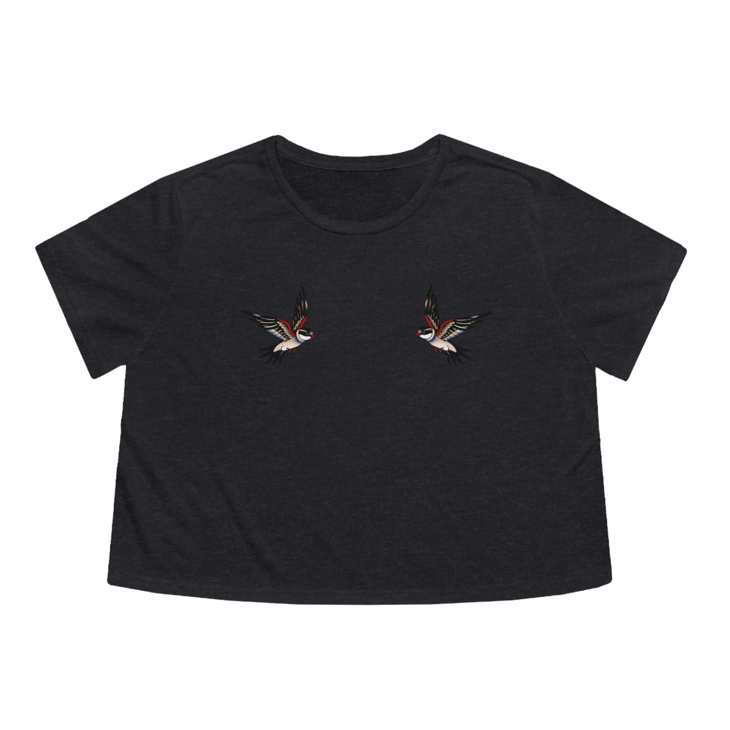 Swallowed Flowy Cropped Tee