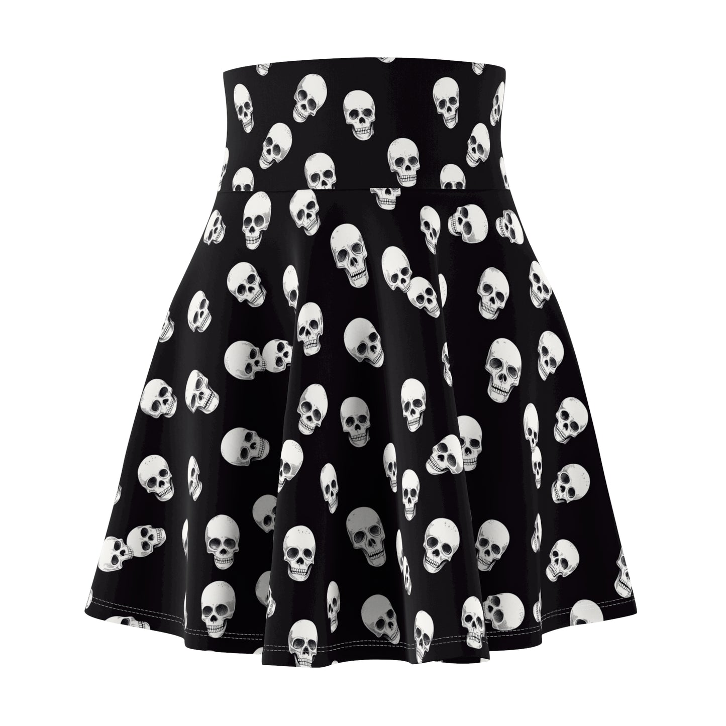 Skull Spots Skater Skirt