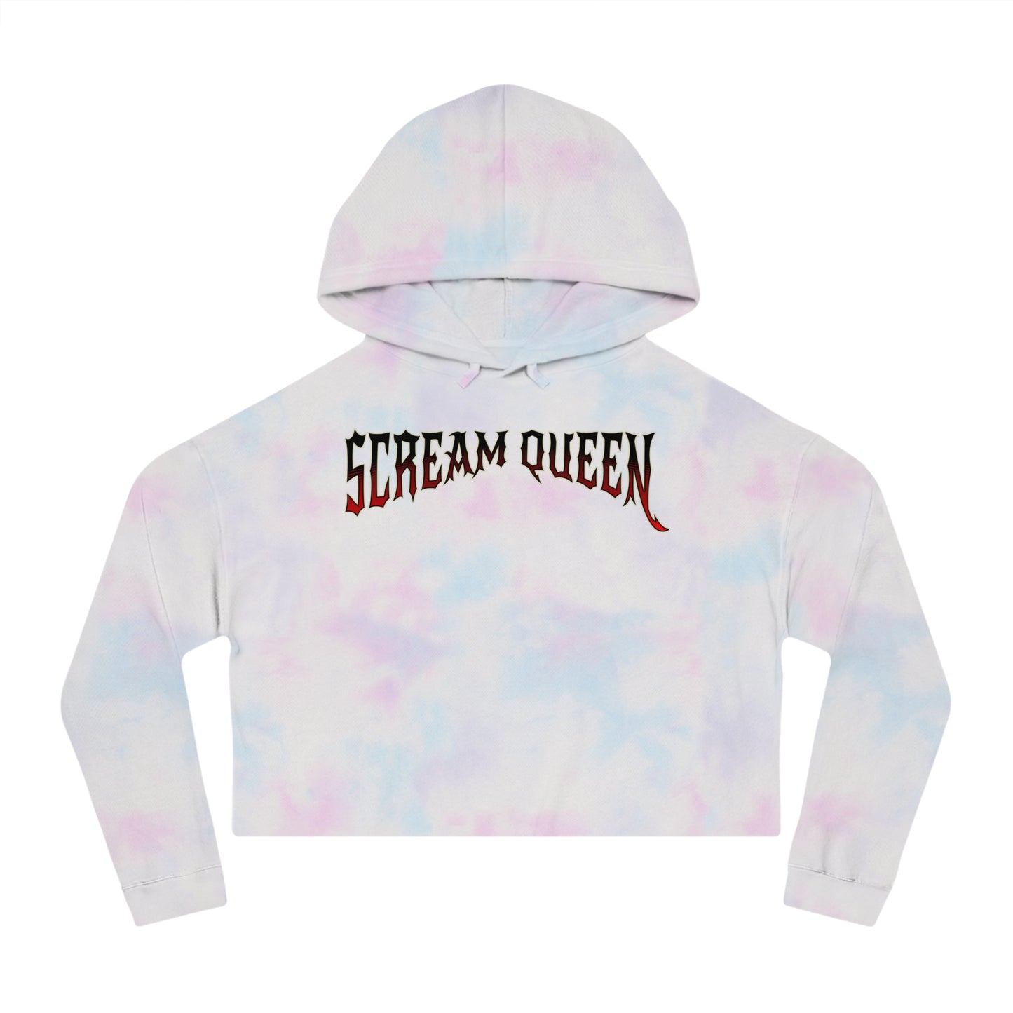 Scream Queen Cropped Hooded Sweatshirt