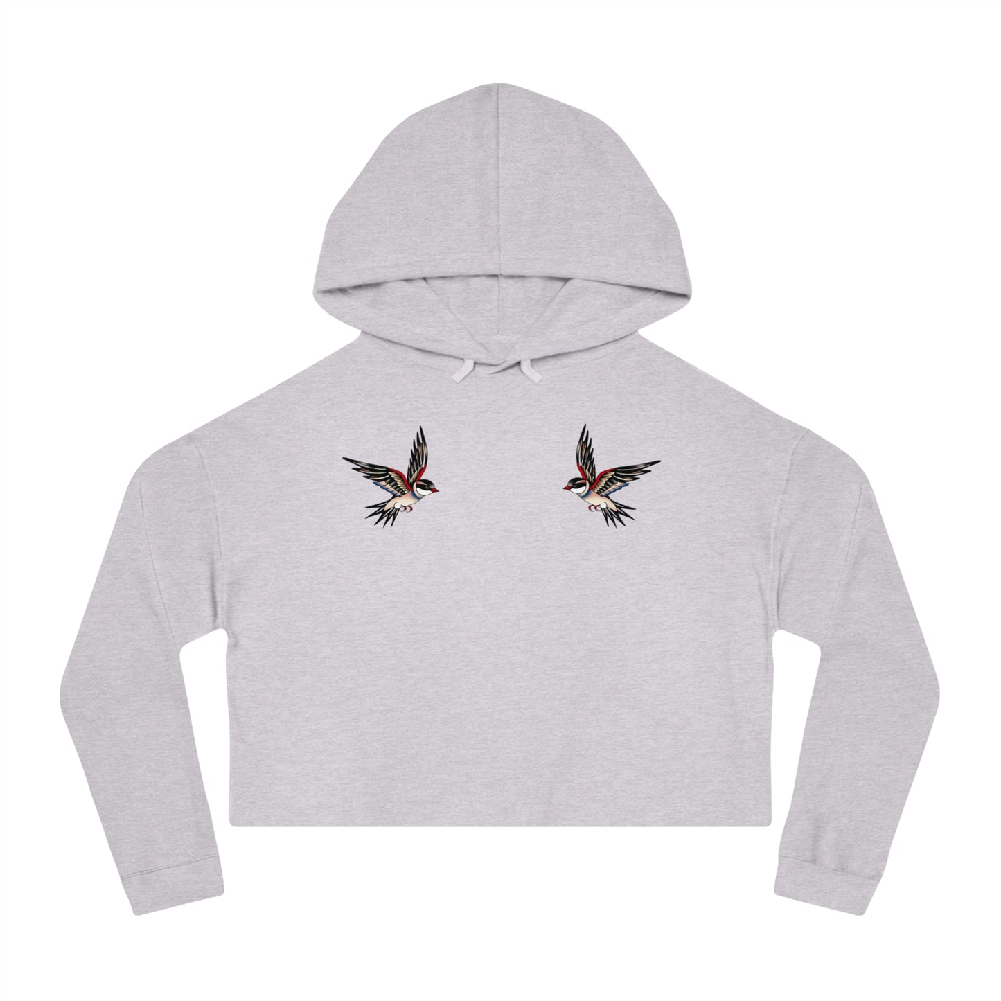 Swallowed Cropped Hooded Sweatshirt