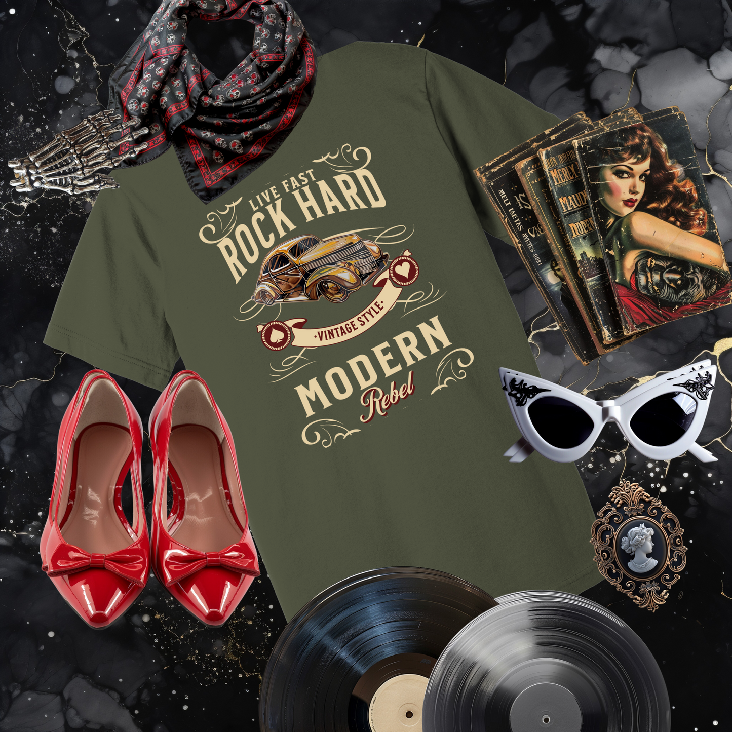 Rock Hard Modern Rebel T-Shirt