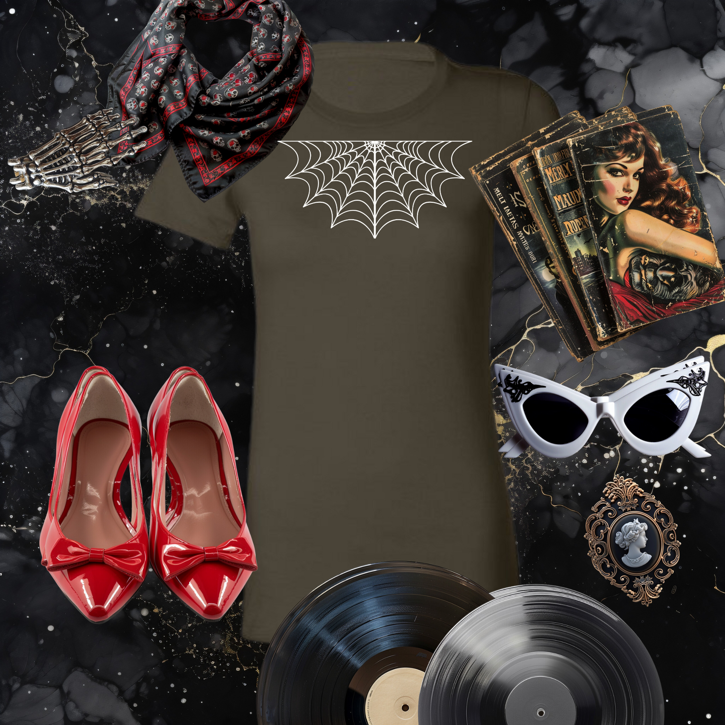 Under Her Web Tee