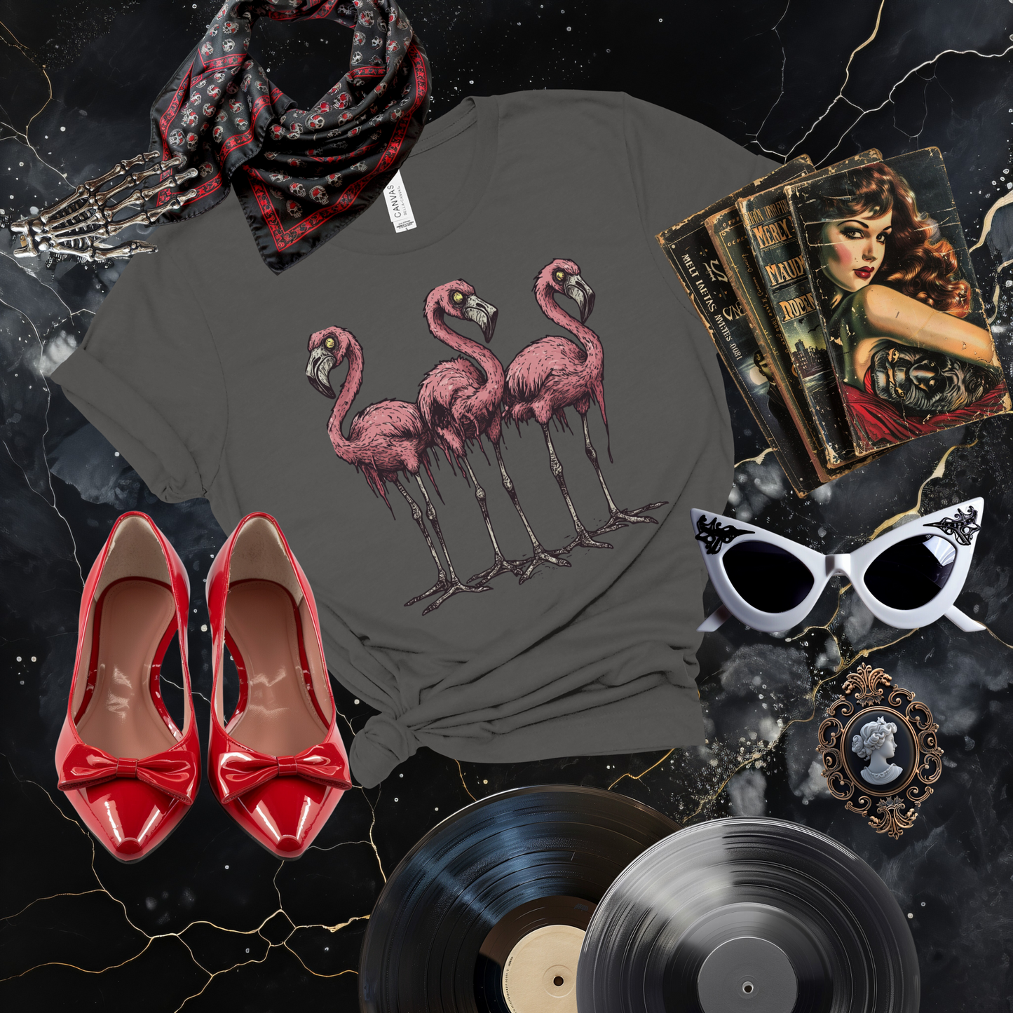 Zombie Flamingos T-Shirt