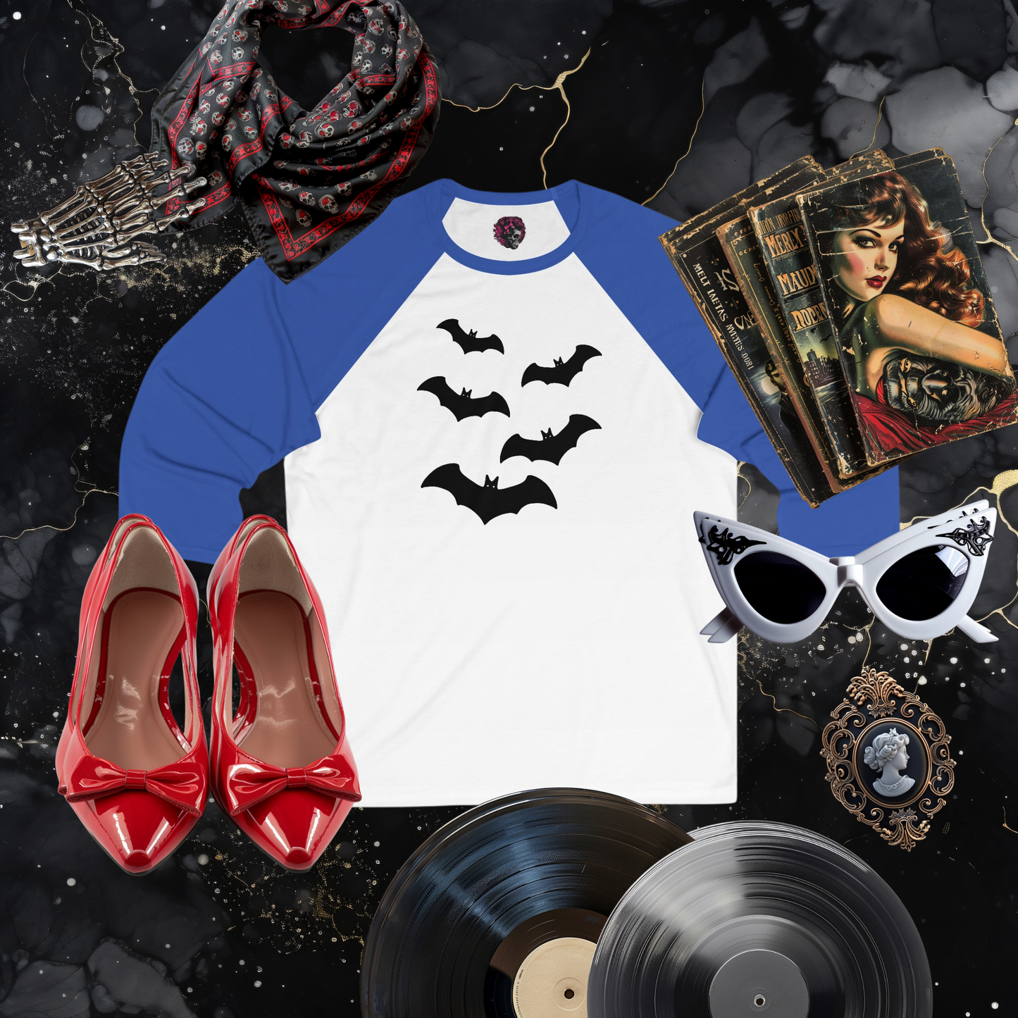 Totally Batty 3\4 Sleeve Baseball Tee