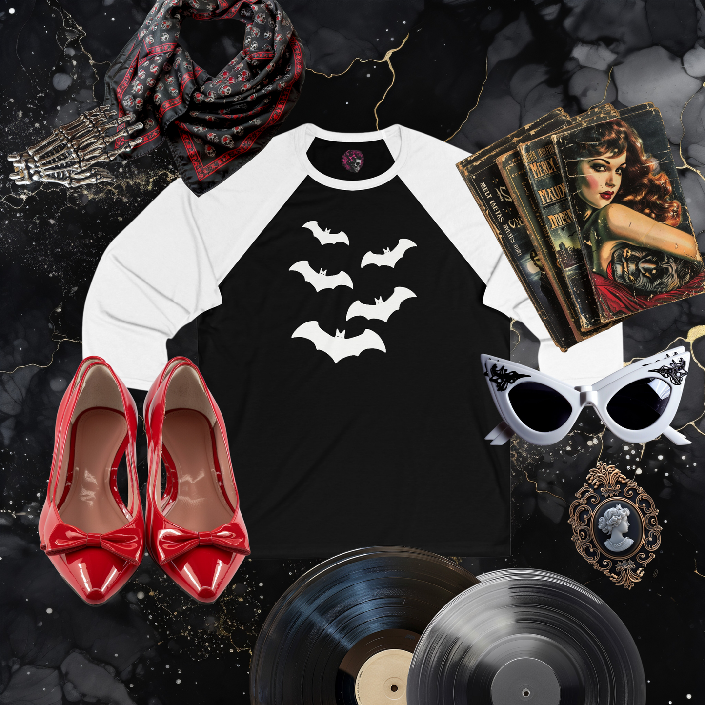 Totally Batty 3\4 Sleeve Baseball Tee