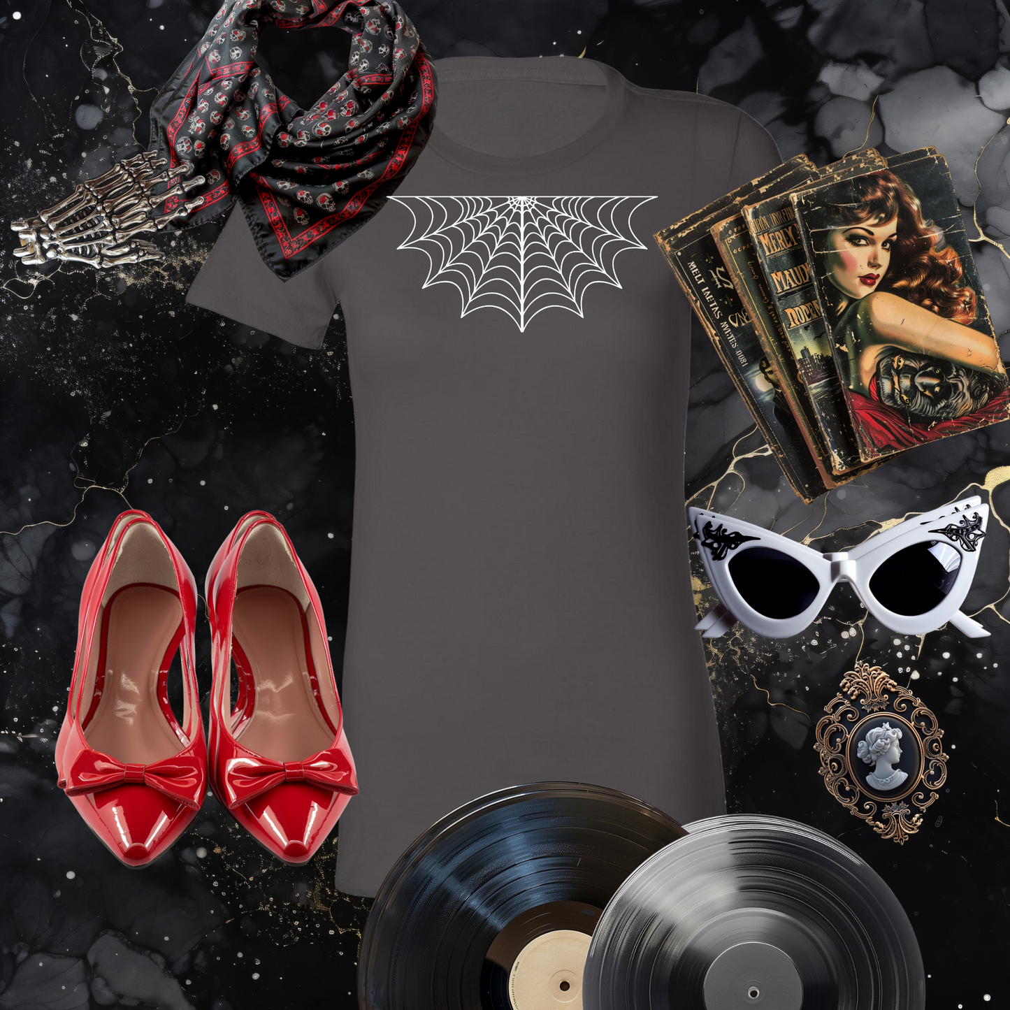 Under Her Web Tee