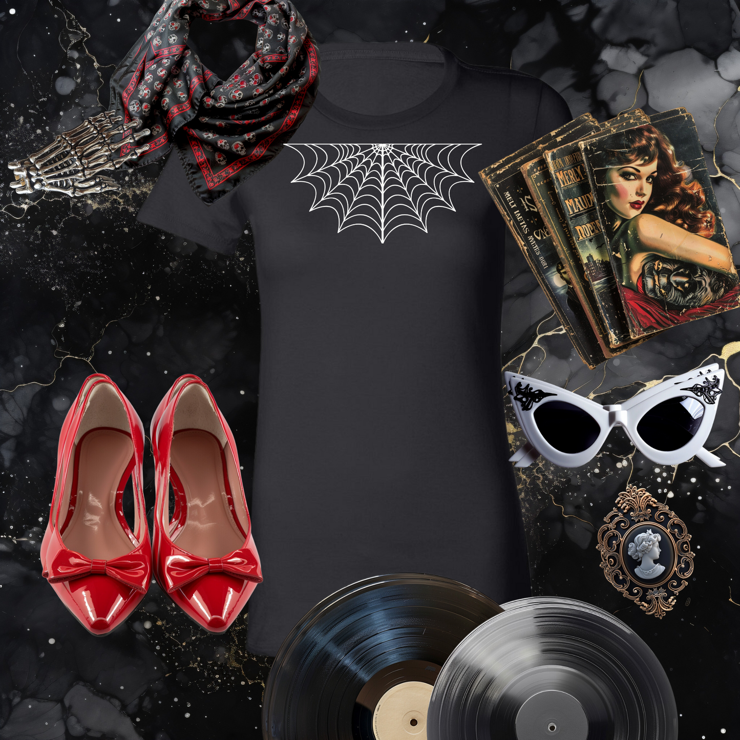 Under Her Web Tee