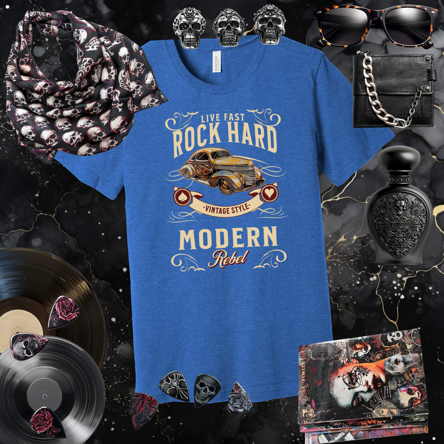 Rock Hard Modern Rebel Front T-Shirt