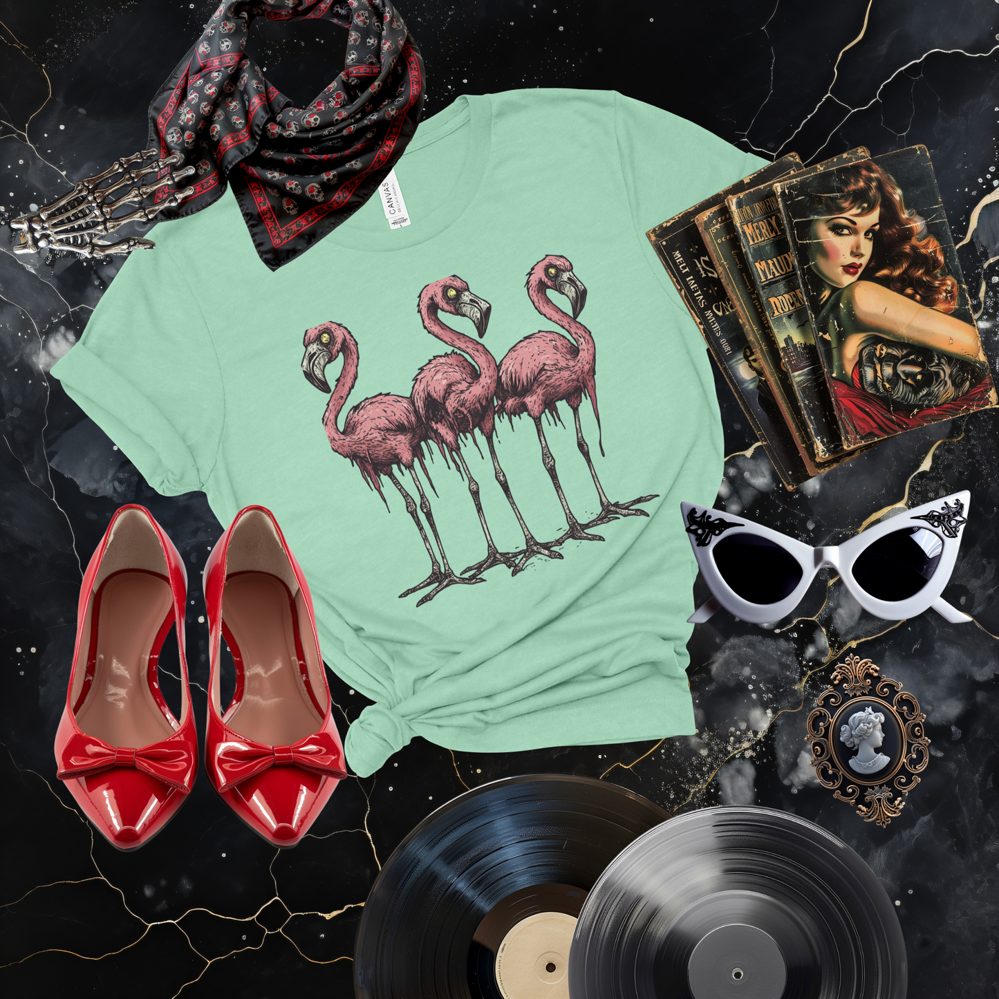 Zombie Flamingos T-Shirt