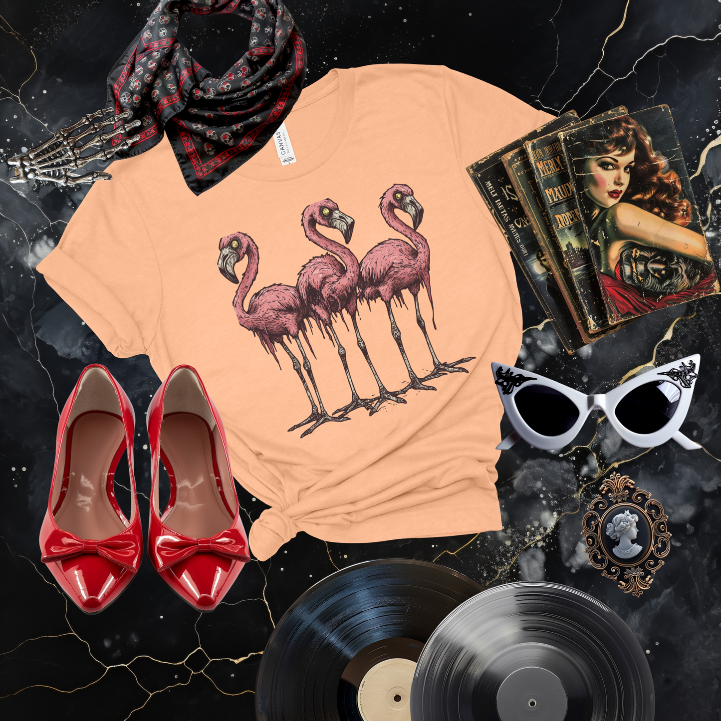 Zombie Flamingos T-Shirt