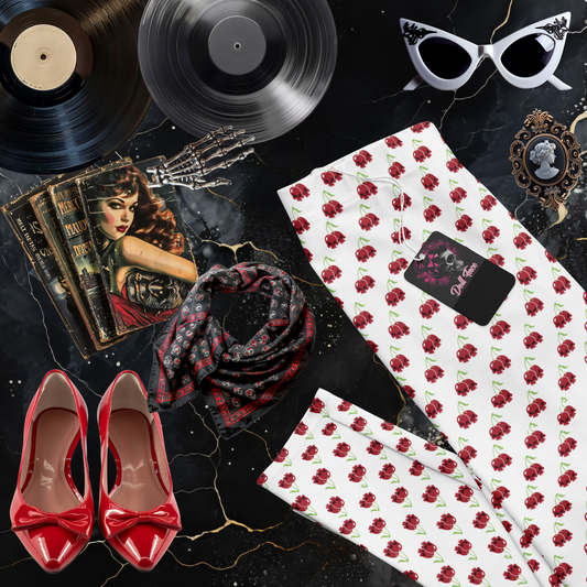Cherry Skulls Leggings